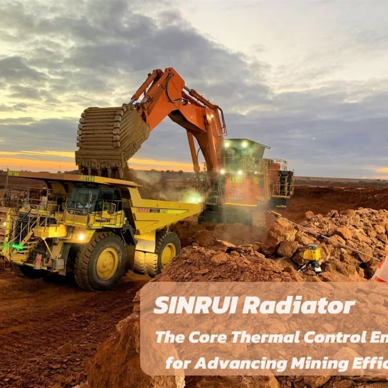 Why does a heavy duty mining radiator prevent overheating?