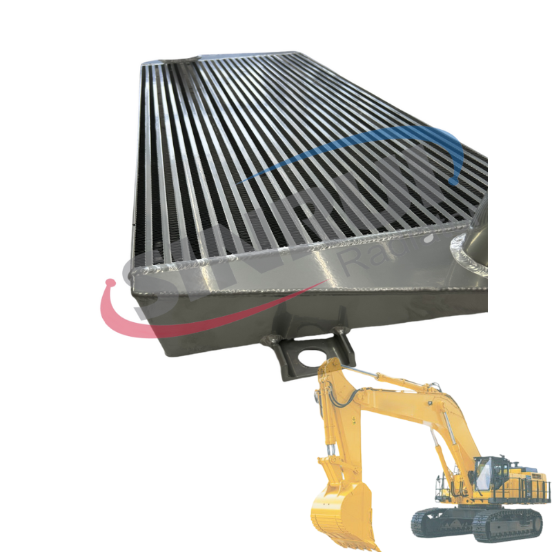 Why do modern industrial engines use aluminum radiators?