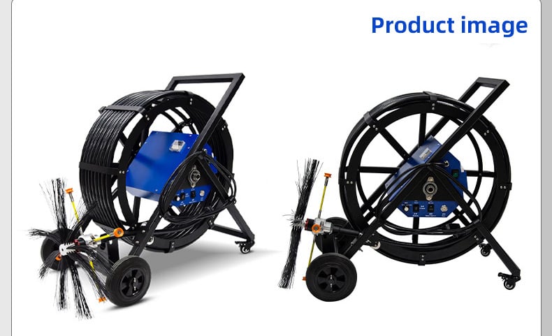KT-928 Trolley-Mounted Ventilation Duct Cleaning Flexible Shaft Machine: 
