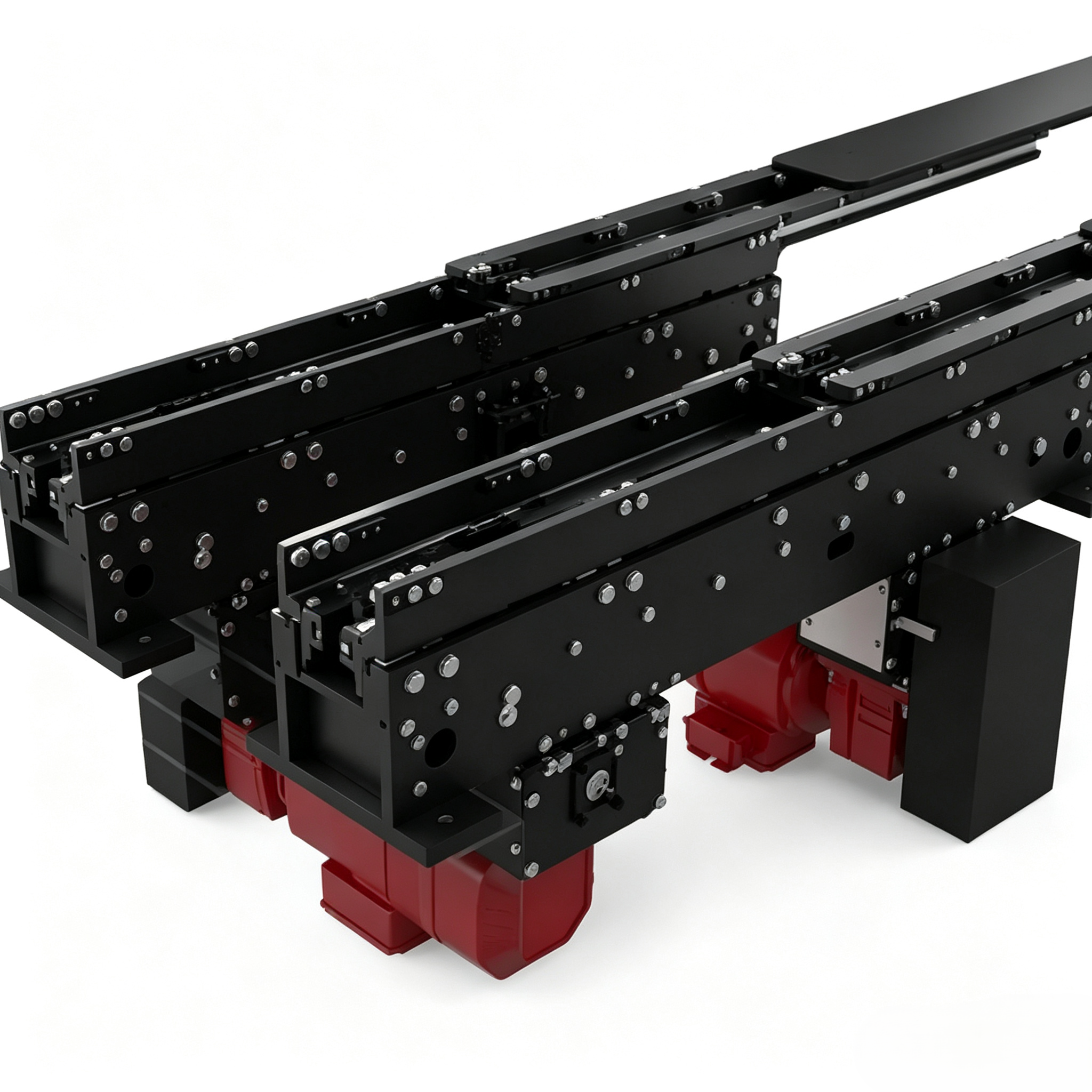 Heavy duty dual extension forks
