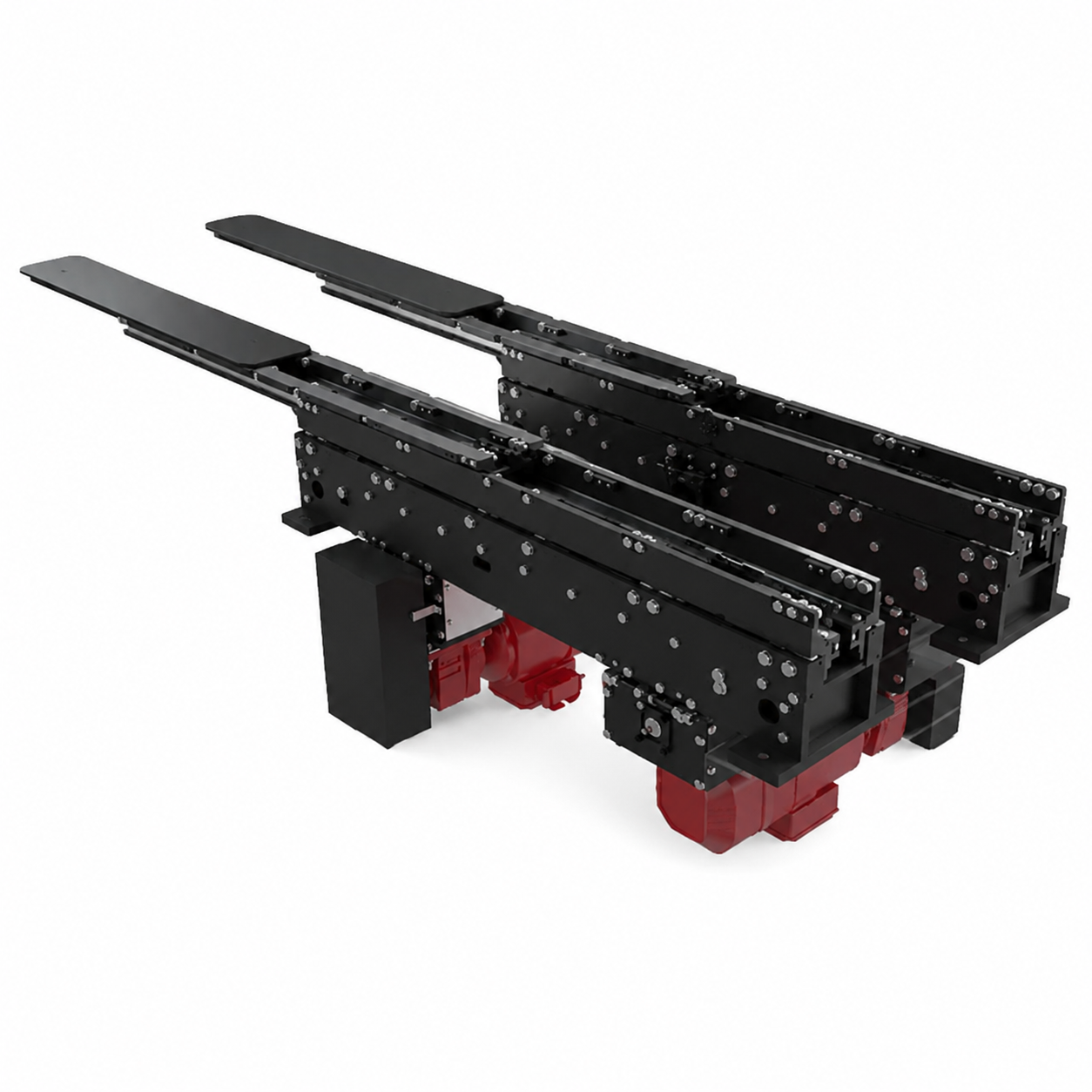 Automatic Double extension telescopic forks