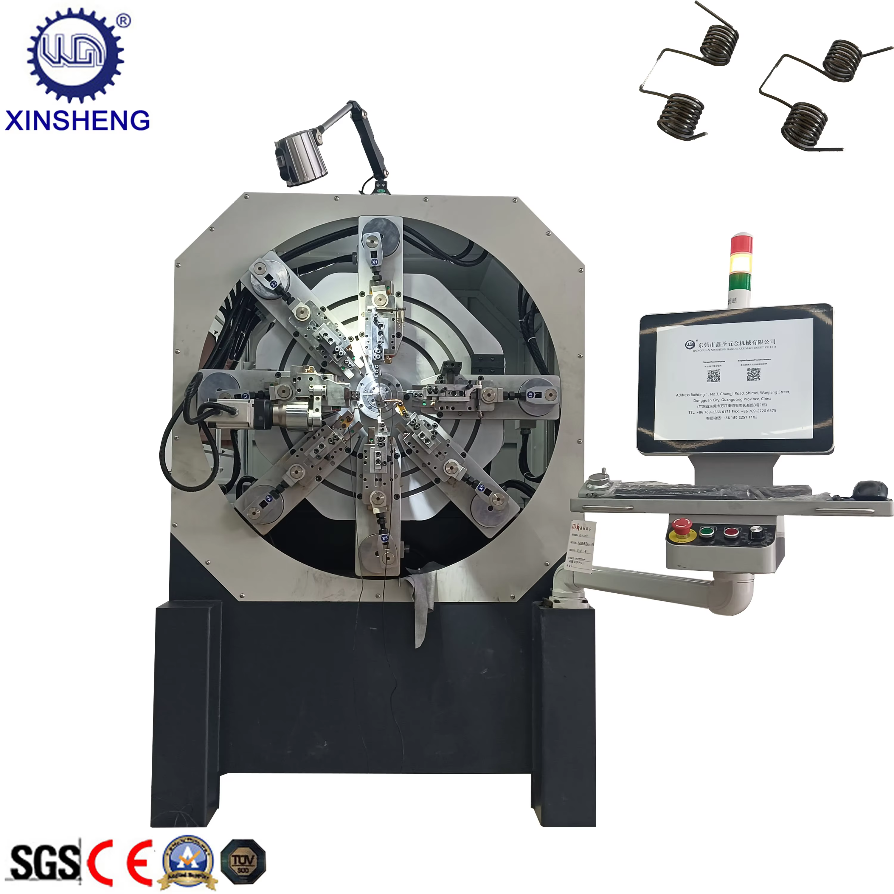 Versatile Automatic Max 2.8mm Wire Camless 3 Dimension CNC 12-Axis Spring Making Bending Machine manufacture