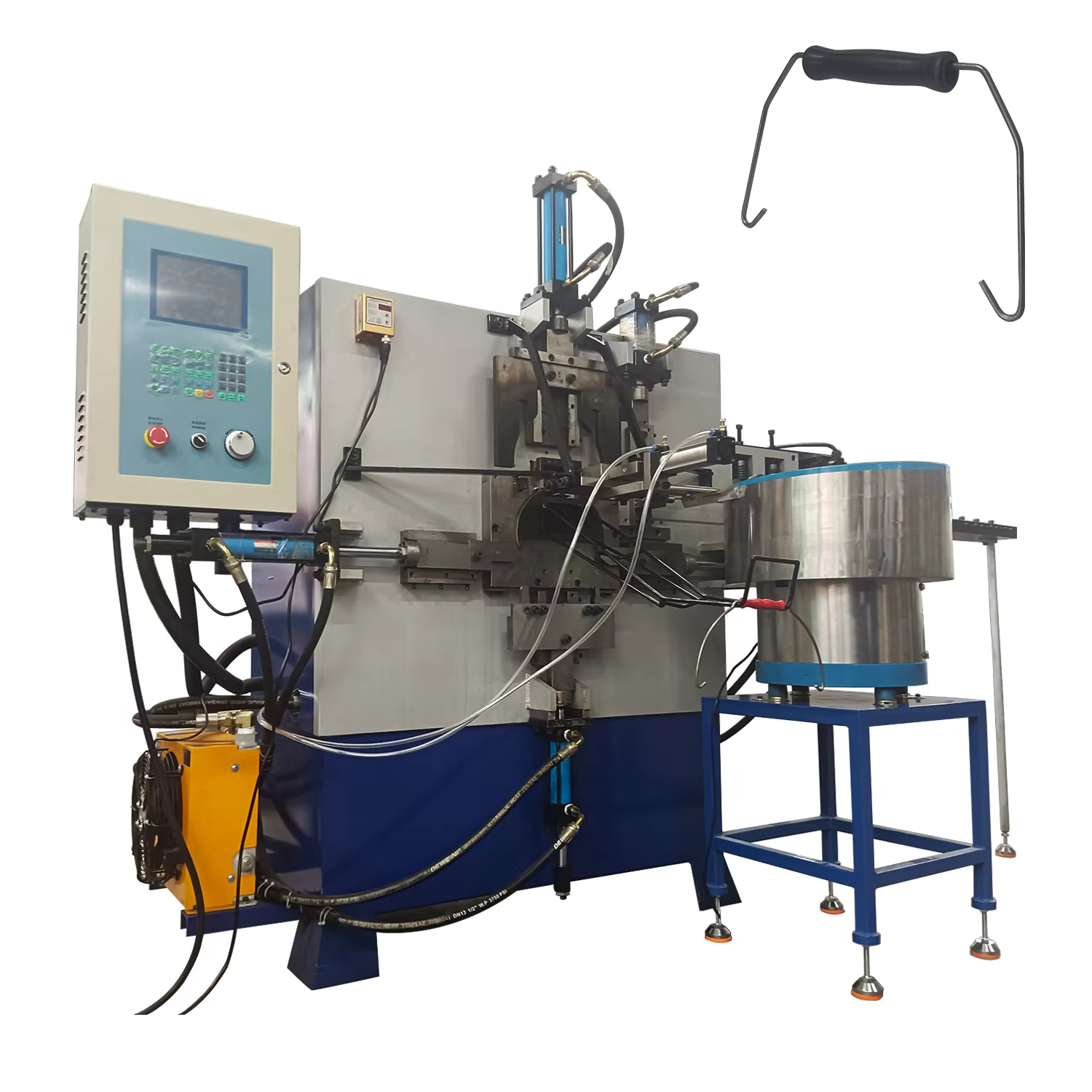 Automatic CNC Inward Direction Bucket Handle Bending Making Installing Machine manufacture