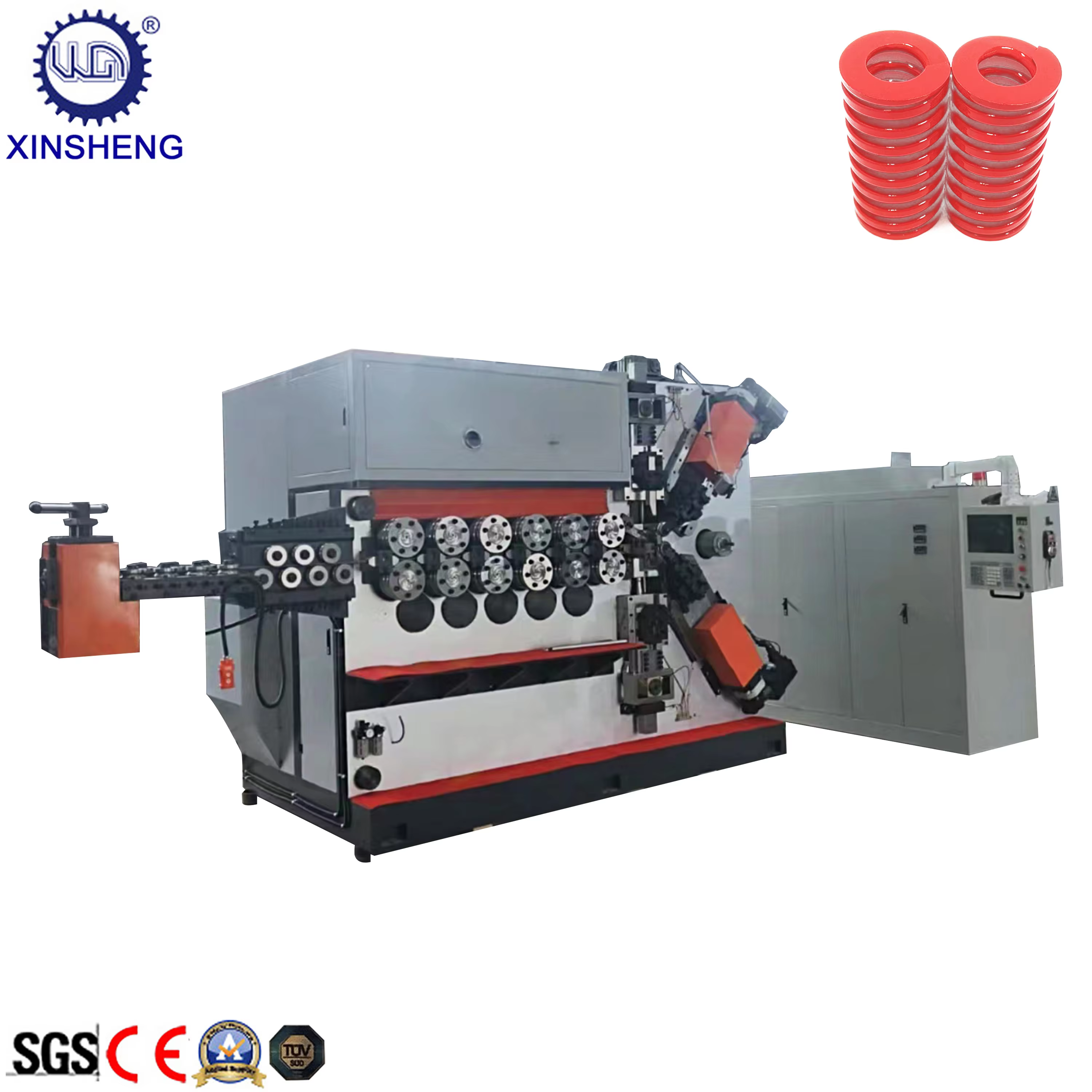 Customized Big Power Automatic 20mm Wire CNC Spring Coiling Making Machine supplier