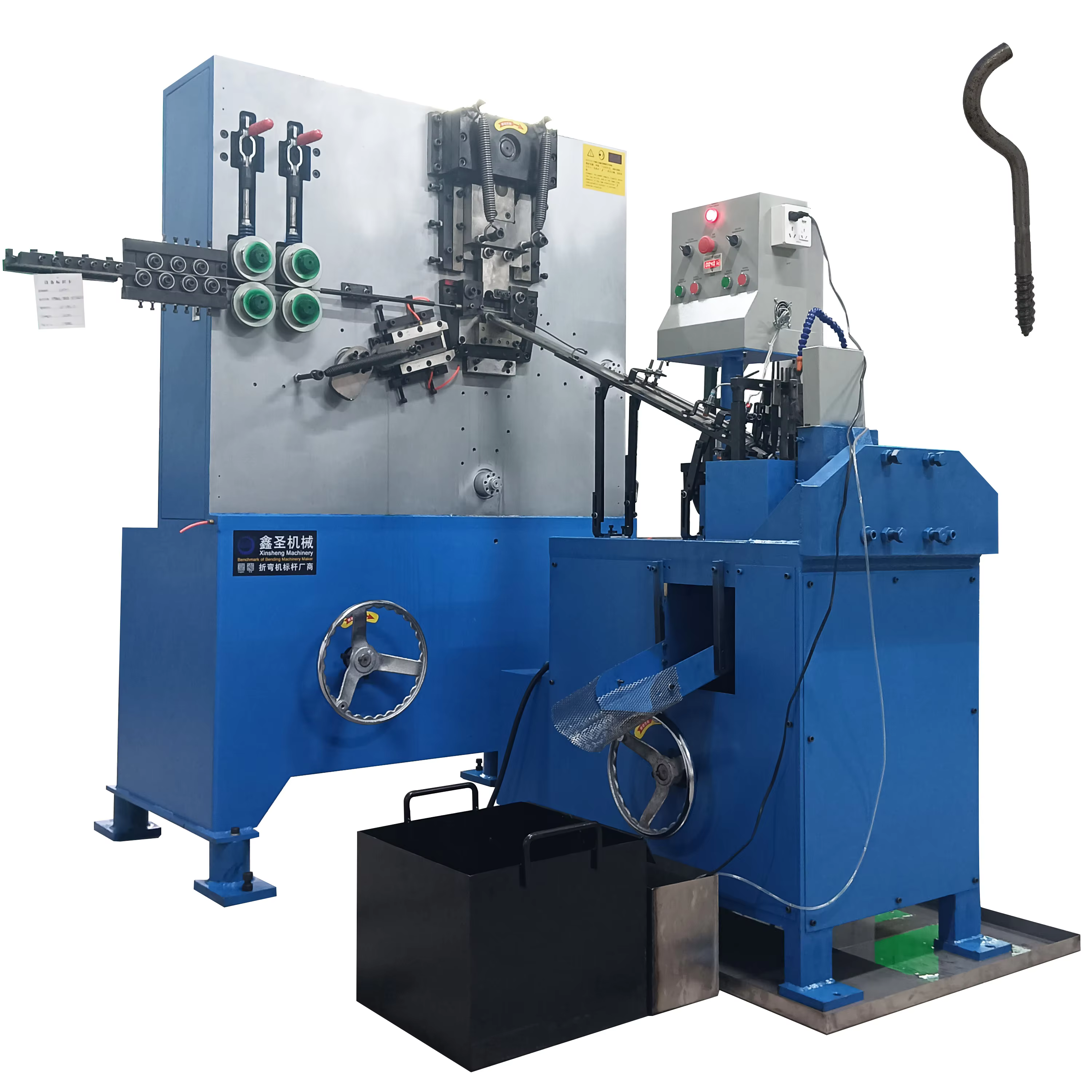 Customized 5mm Diameter 3D Mechanical Flattening Threading Cloth Hanger Hook Bending Making Machine supplier
