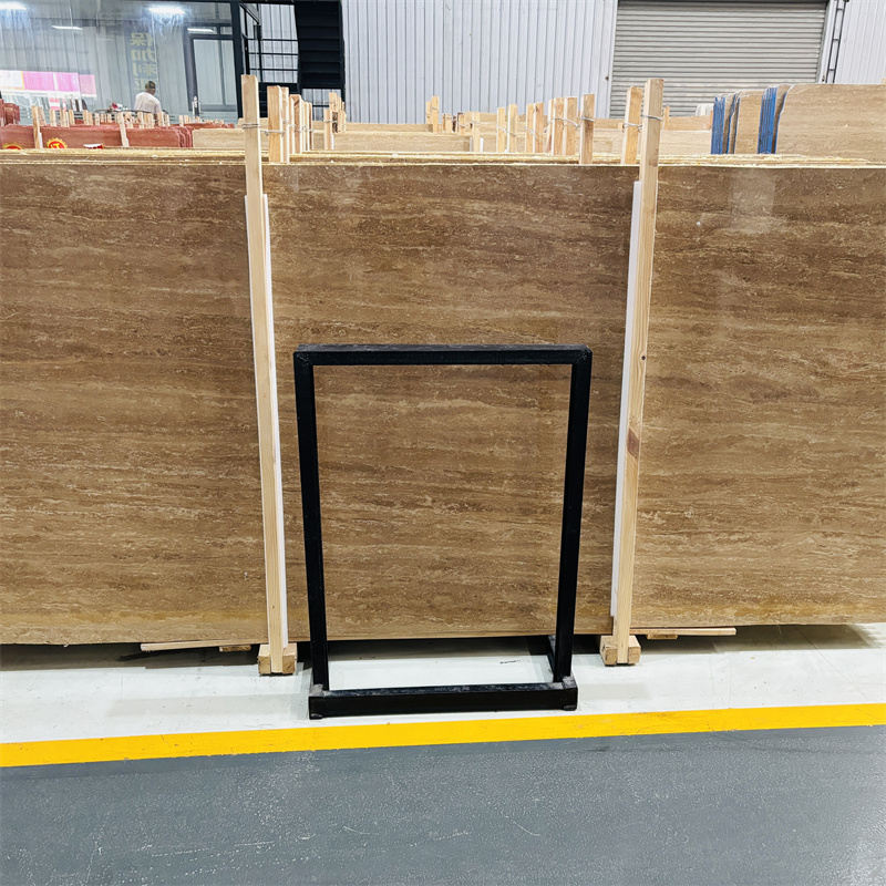 Travertine Slabs Natural Vein-Cut Tiles for Wall Cladding Luxury Hotels 