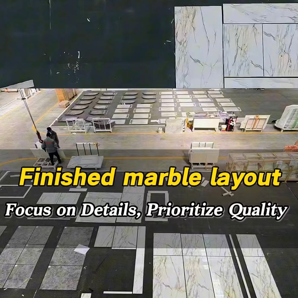 How important is stone layout? Precise layout for finished marble, strict selection & uniform texture. Perfect quality o