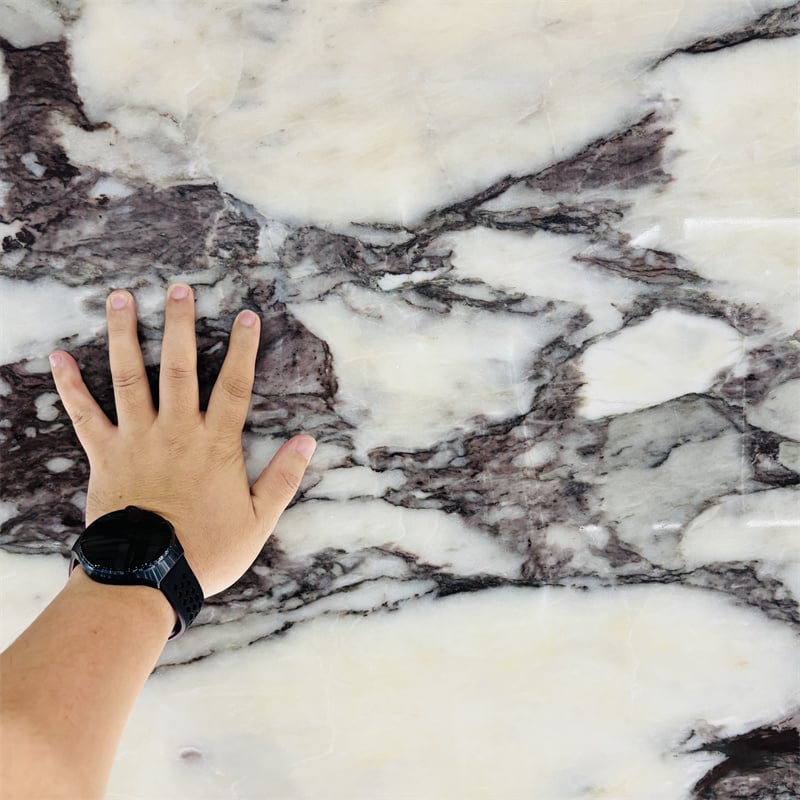 Calacatta Viola Natural Marble Slab for Luxury Hotel Interior Wall