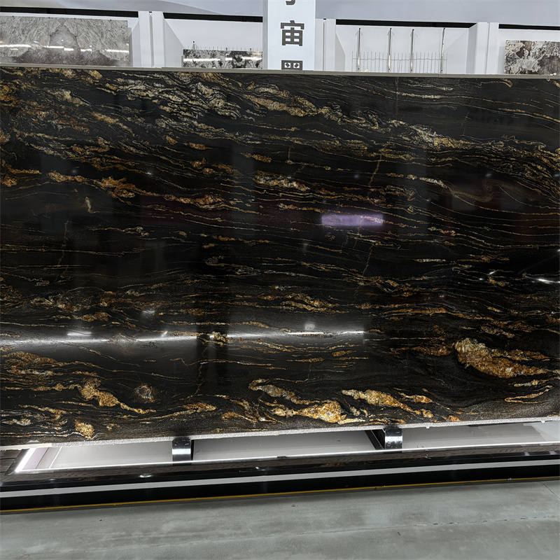 Cosmic Gold Granite Slab – Luxury Natural Stone