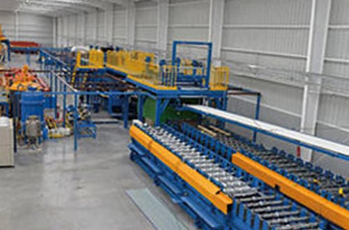 Pu sandwich panel line