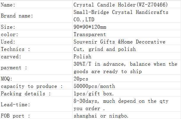 Smallbridge Crystal specializes in wholesale luxury crystal candle holders, furniture ornaments, creative gifts, high-end customization factory