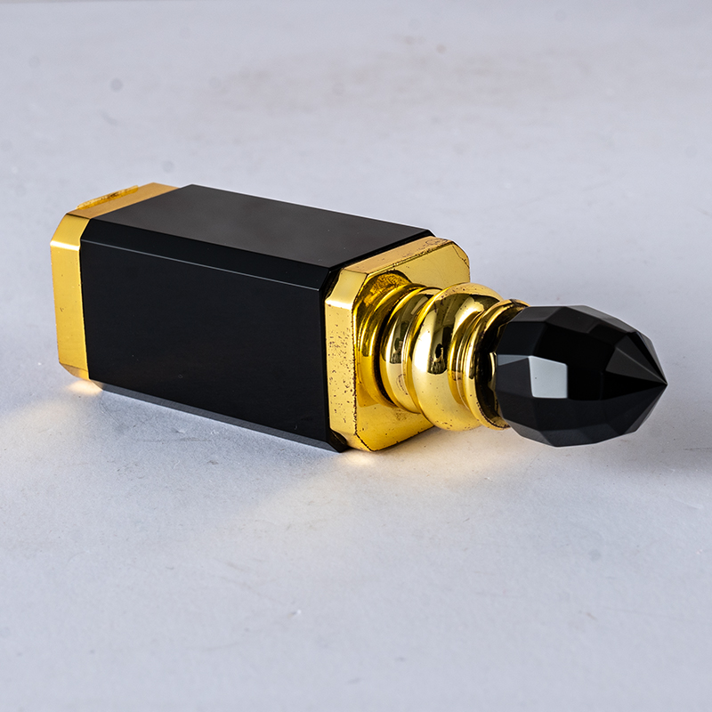 SmallBridge high-quality glass crystal perfume bottle wholesale black high-grade bottle body 154g essential oil bottle liquid bottle as a gift for friends