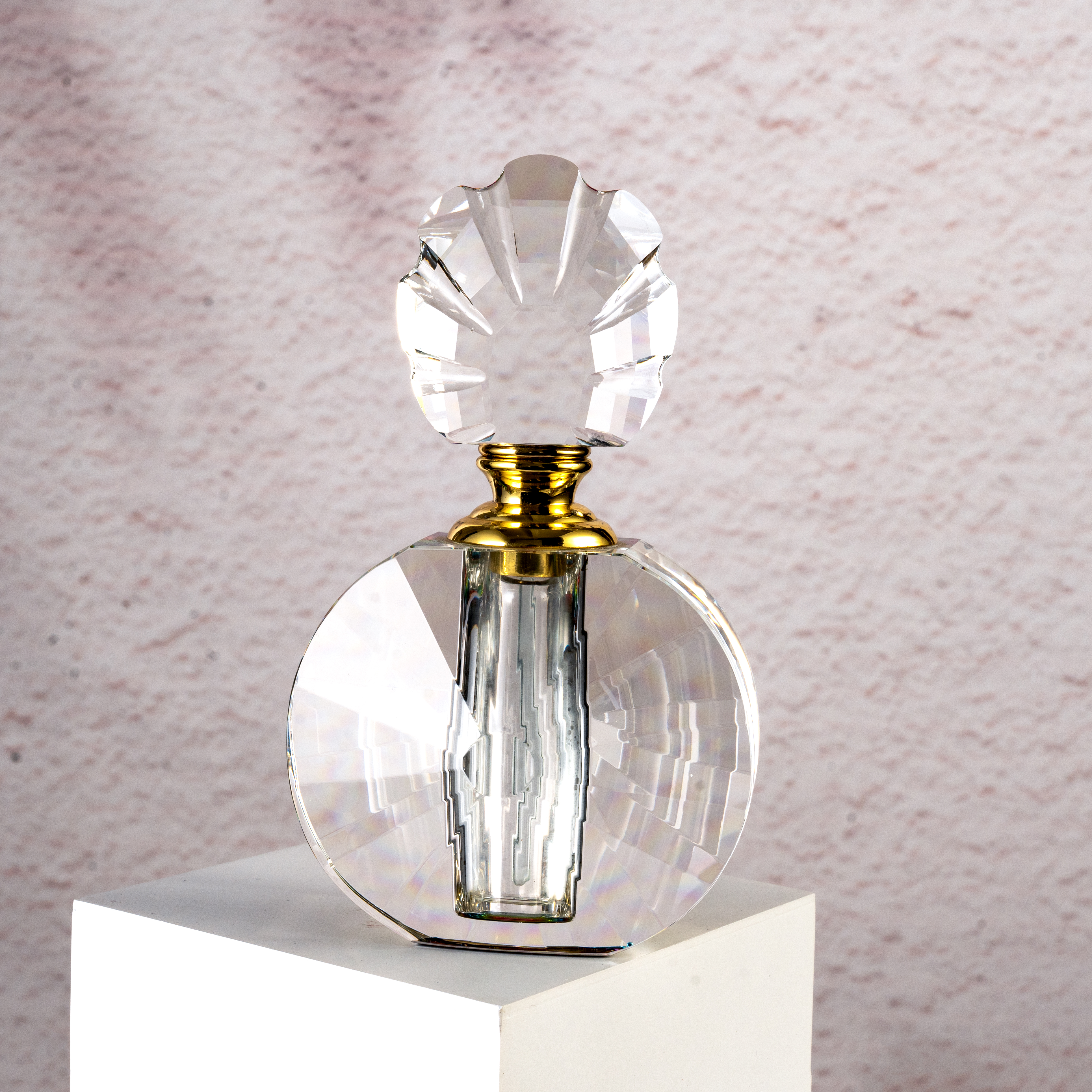 SmallBridge Luxury Crystal hajukattilainen maassa Transparent Color Plating Advanced Essential Oil hajukattilainen putoamisputken kanssa sopii henkilökohtaista käyttöä varten