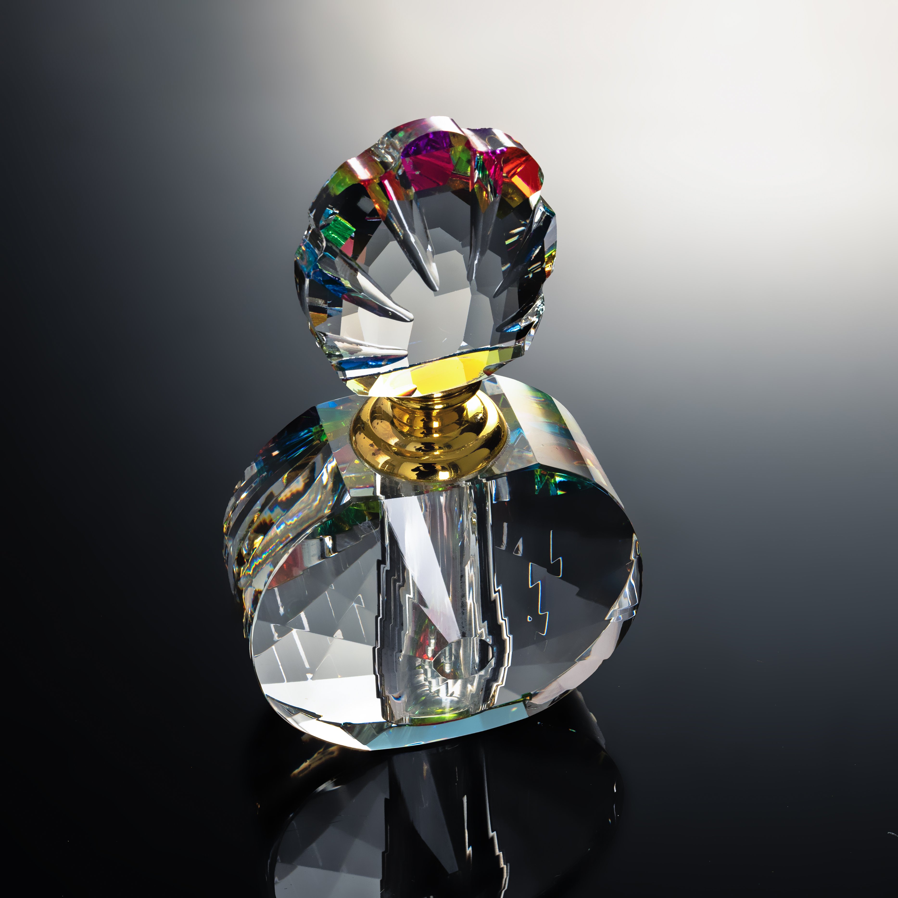 SmallBridge Luxury Crystal hajukattilainen maassa Transparent Color Plating Advanced Essential Oil hajukattilainen putoamisputken kanssa sopii henkilökohtaista käyttöä varten