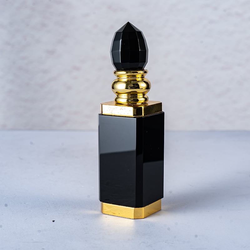 SmallBridge high-quality glass crystal perfume bottle wholesale black high-grade bottle body 154g essential oil bottle liquid bottle as a gift for friends