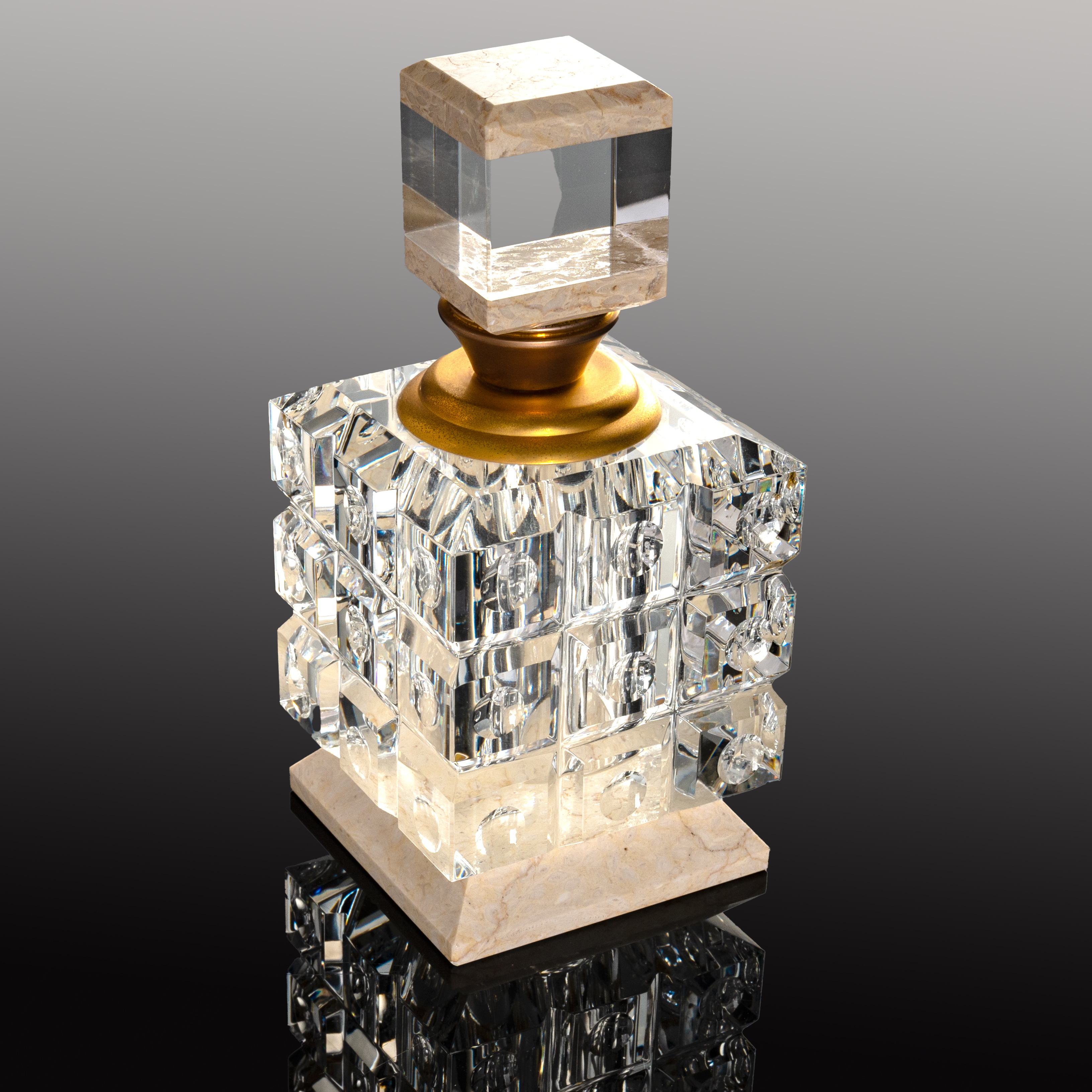 Smallbridge high-grade products wholesale perfume bottle marble base design gift giving self use bottle weight 1092g