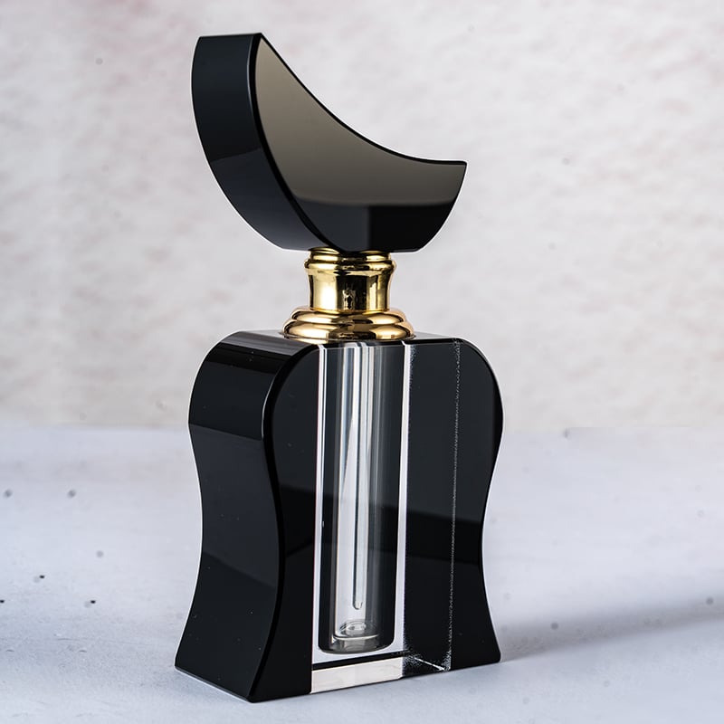 SmallBridge black spliced sailboat design wholesale purchase perfume bottle, essential oil bottle, liquid bottle