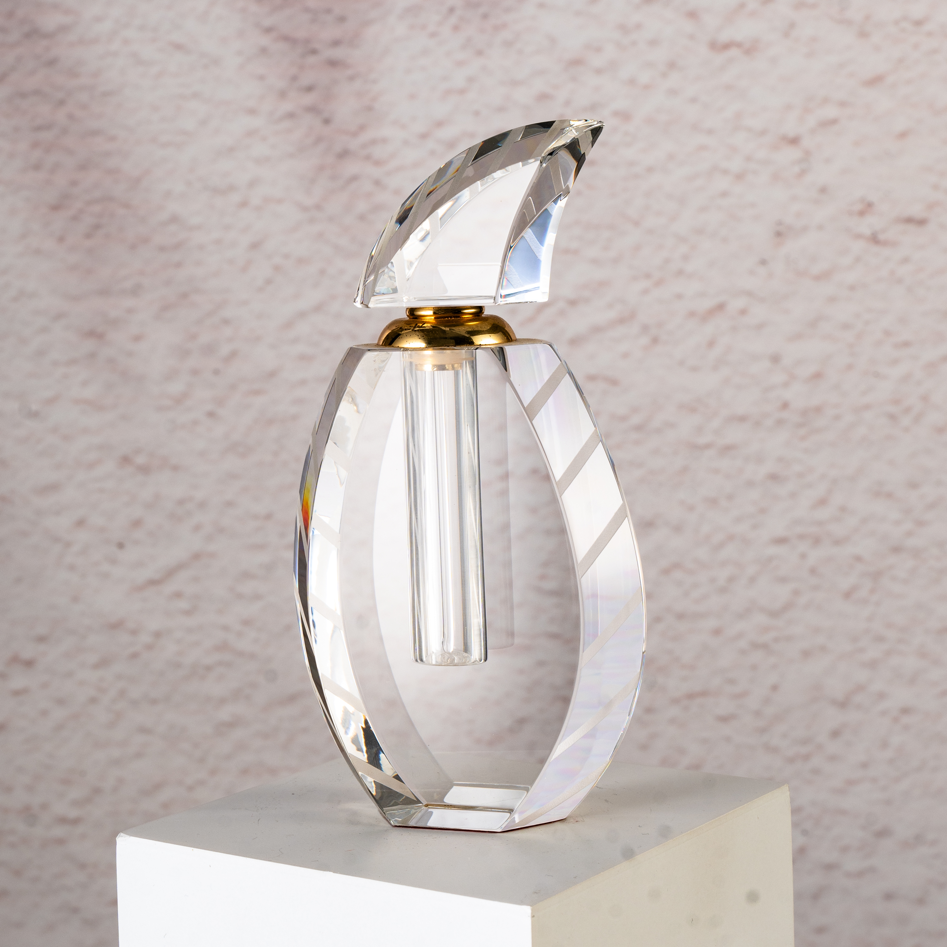 Smallbridge New Design Wholesale Transparent perfume Bottle Sailboat shaped Essential Oil Bottle Liquid Bottle 411g Capacity 12ml