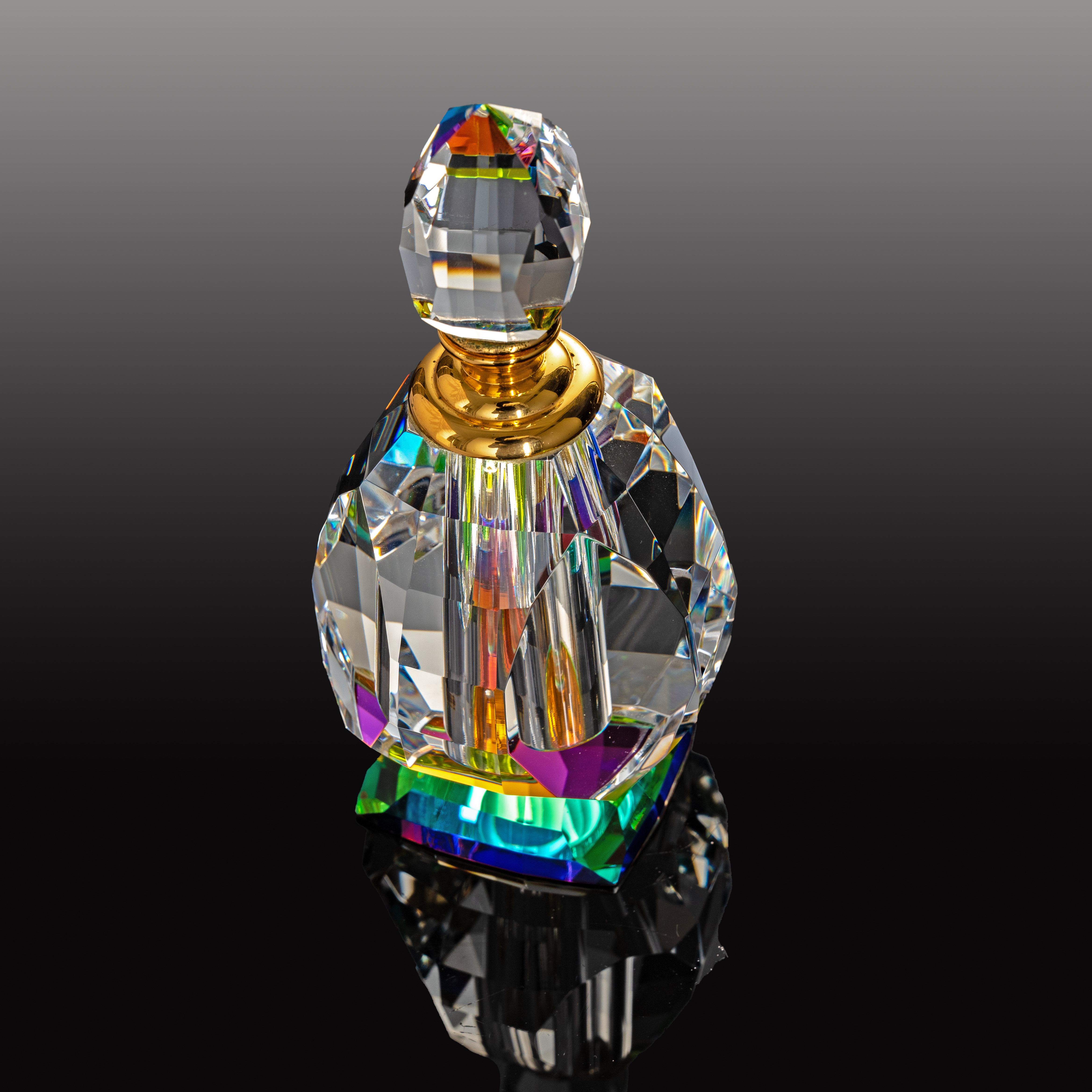 SmallBridge High quality Wholesale Transparent perfume Bottle Black Bottle Cap Bottle Body 533g Essential Oil Bottle Liquid Bottle as a gift for friends