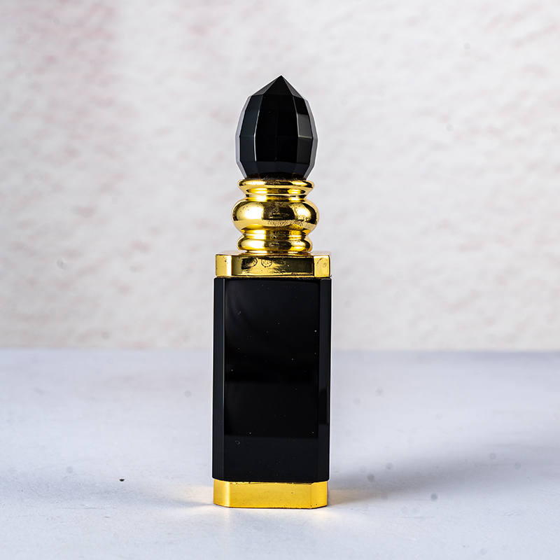 SmallBridge high-quality glass crystal perfume bottle wholesale black high-grade bottle body 154g essential oil bottle liquid bottle as a gift for friends