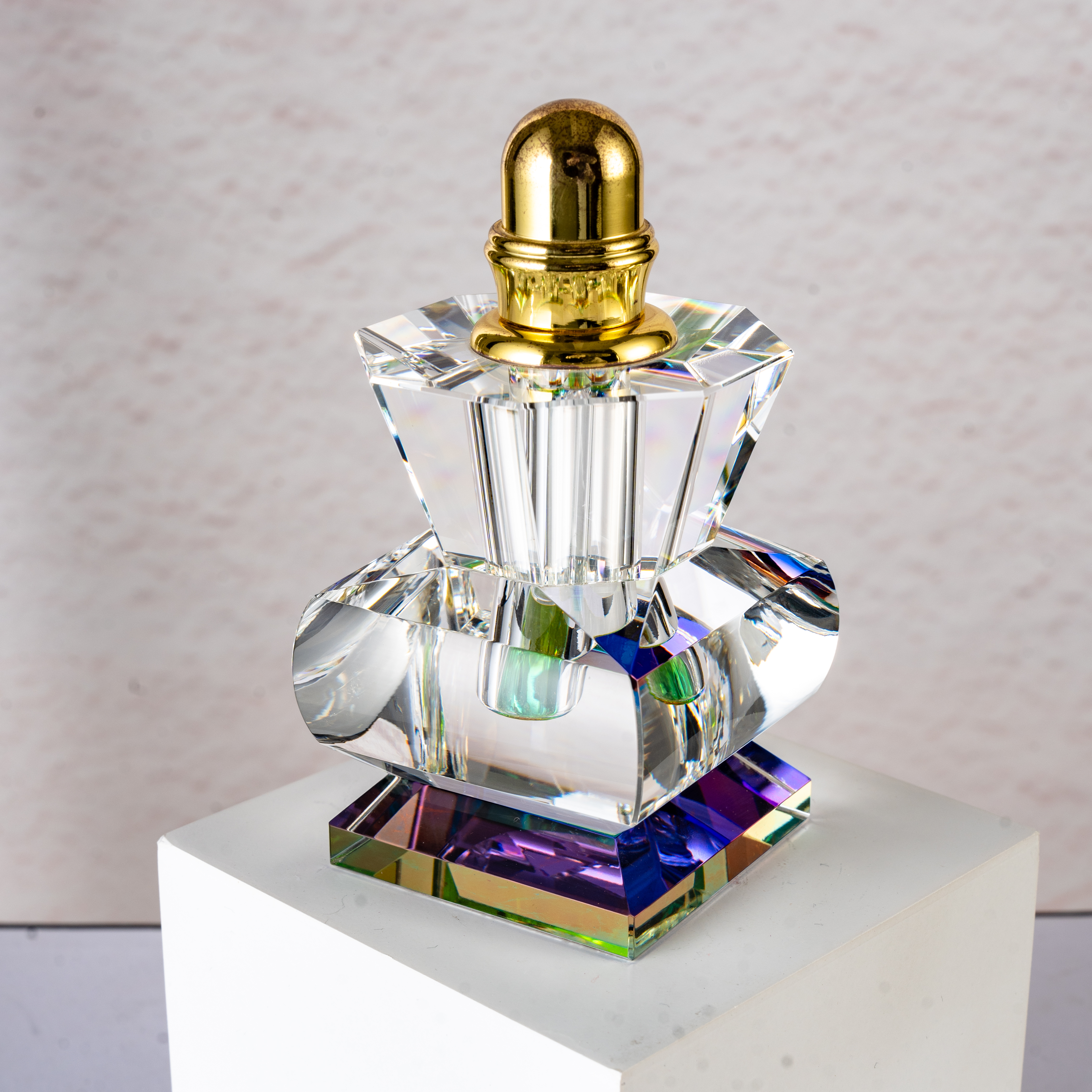 SmallBridge High quality Wholesale Double layer Design perfume Bottle Color Plating Process 530g Essential Oil Bottle Liquid Bottle as a gift for friends