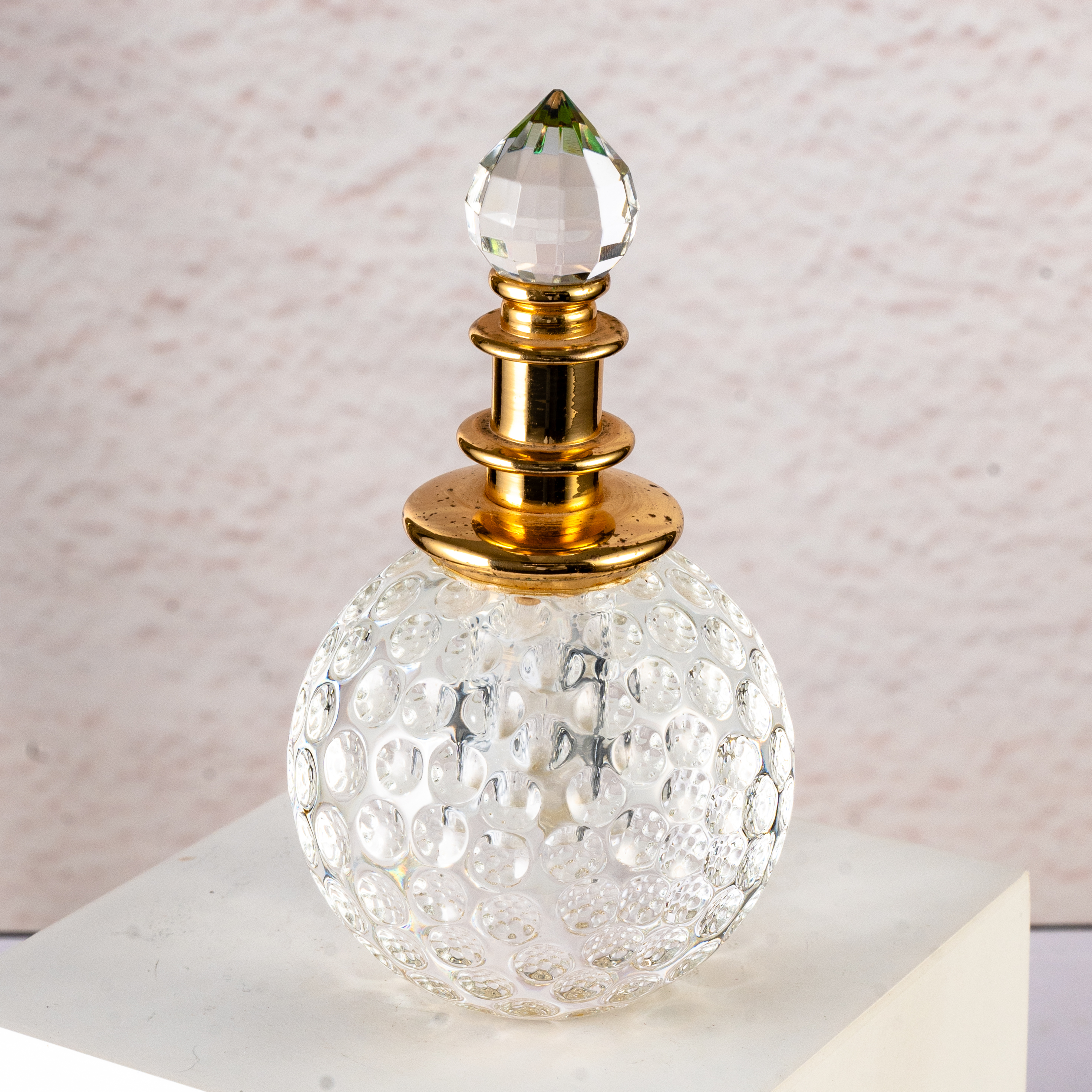 SmallBridge Crystal perfume Bottle Customized golf ball shape can be sold for personal use Preferred bottle 284g