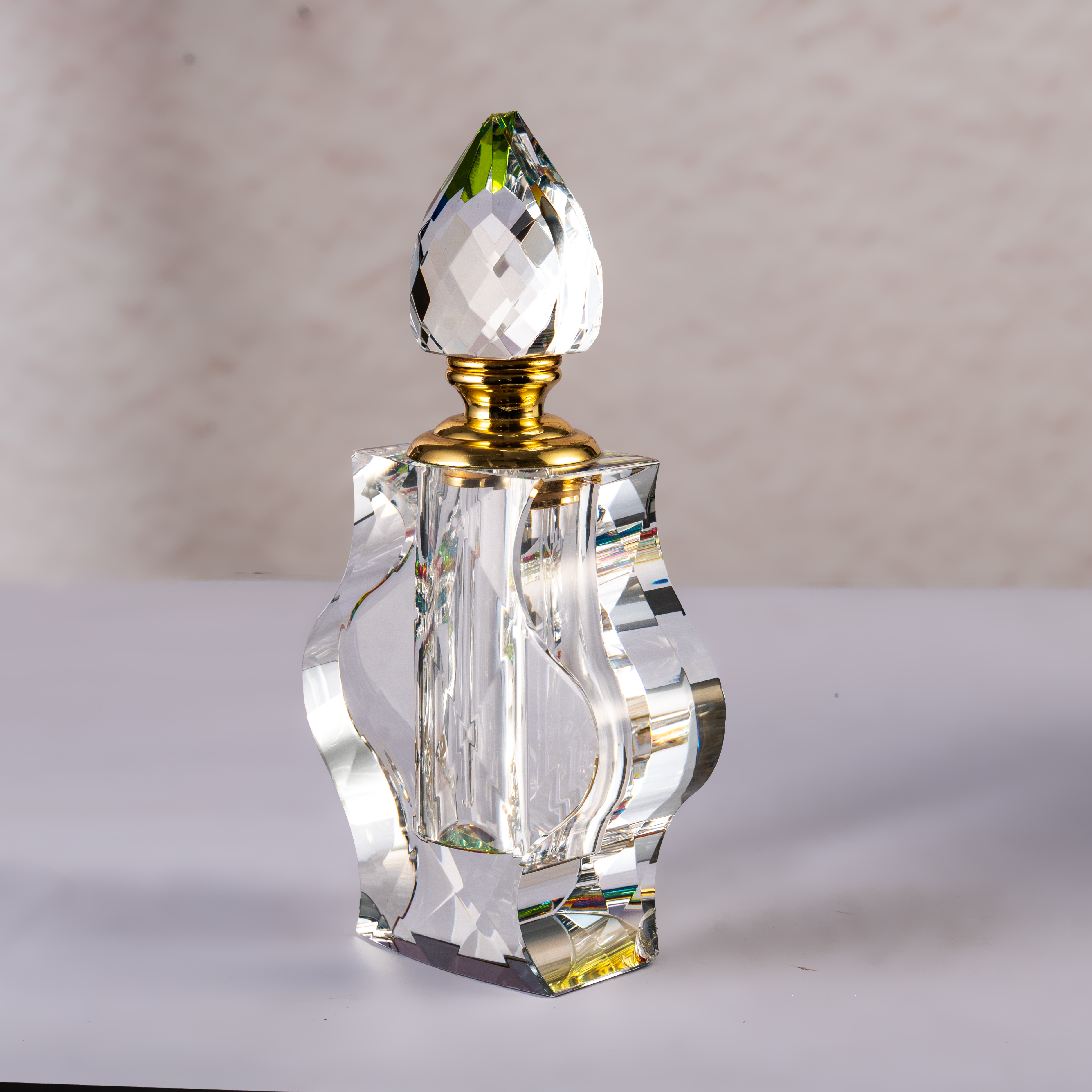SmallBridge Luxury Crystal perfume Bottle Wholesale Color Plated Model Premium Essential Oil perfume Bottle with Drip Stick Suitable for Personal Use