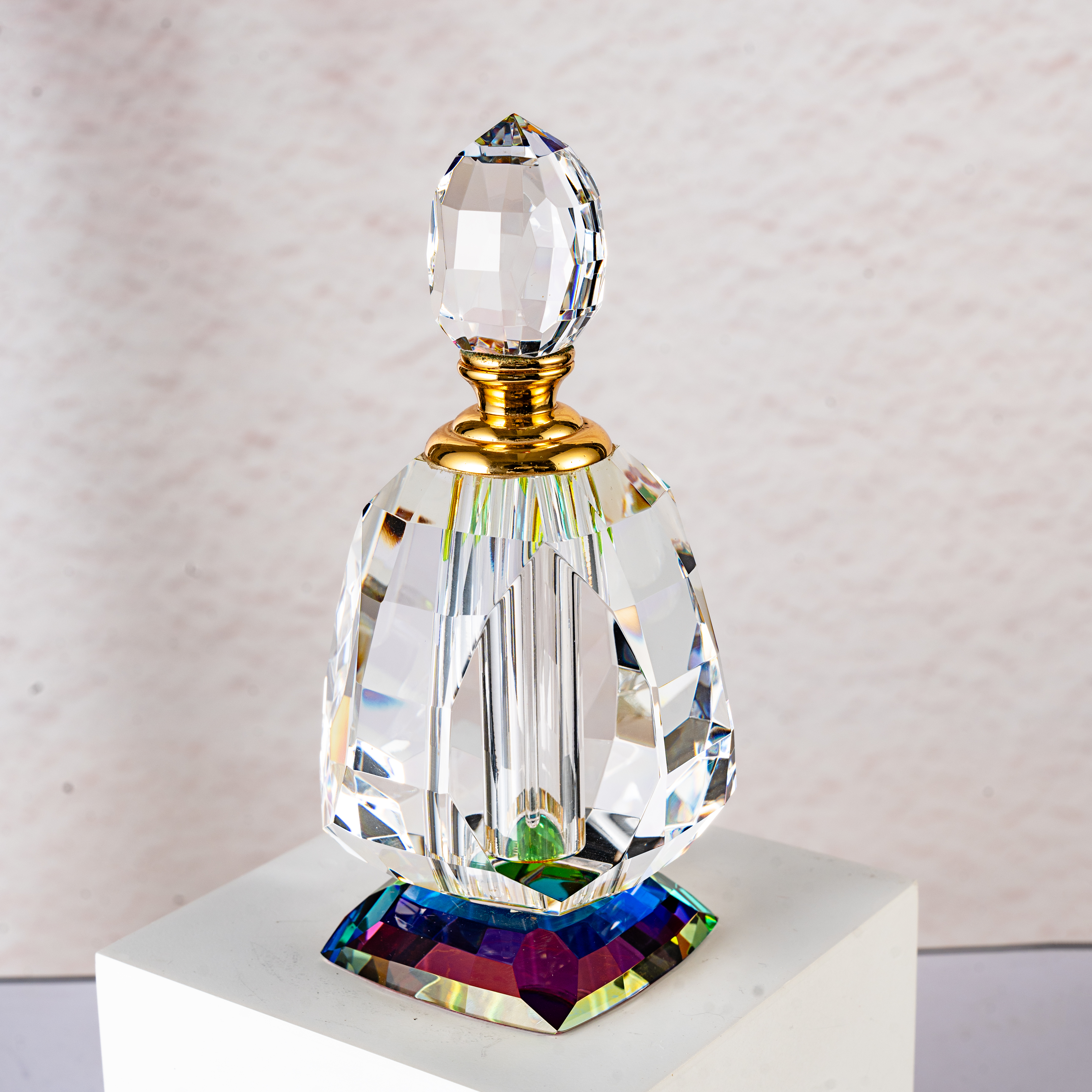 SmallBridge High quality Wholesale Transparent perfume Bottle Black Bottle Cap Bottle Body 533g Essential Oil Bottle Liquid Bottle as a gift for friends