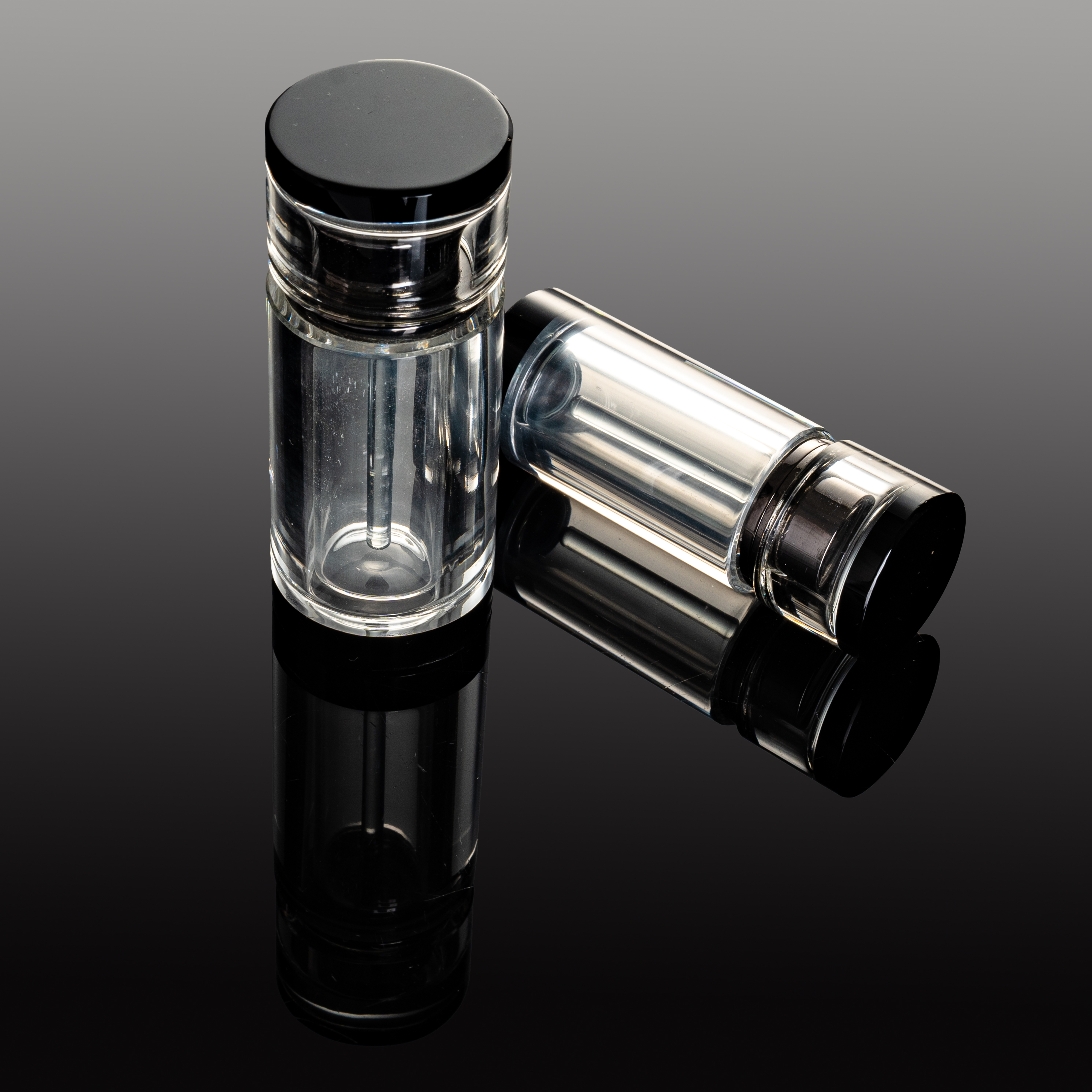 Smallbridge New Design Wholesale Transparent perfume Bottles Simple Two Essential Oil Bottles Liquid Bottles