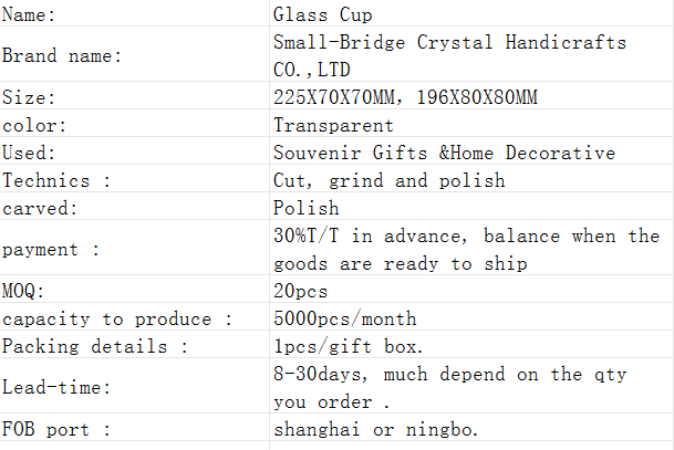 Xiaoqiao Crystal's new product has a temperature display to prevent burns, high temperature resistance, affordable and easy-to-use crystal glass water cup supplier