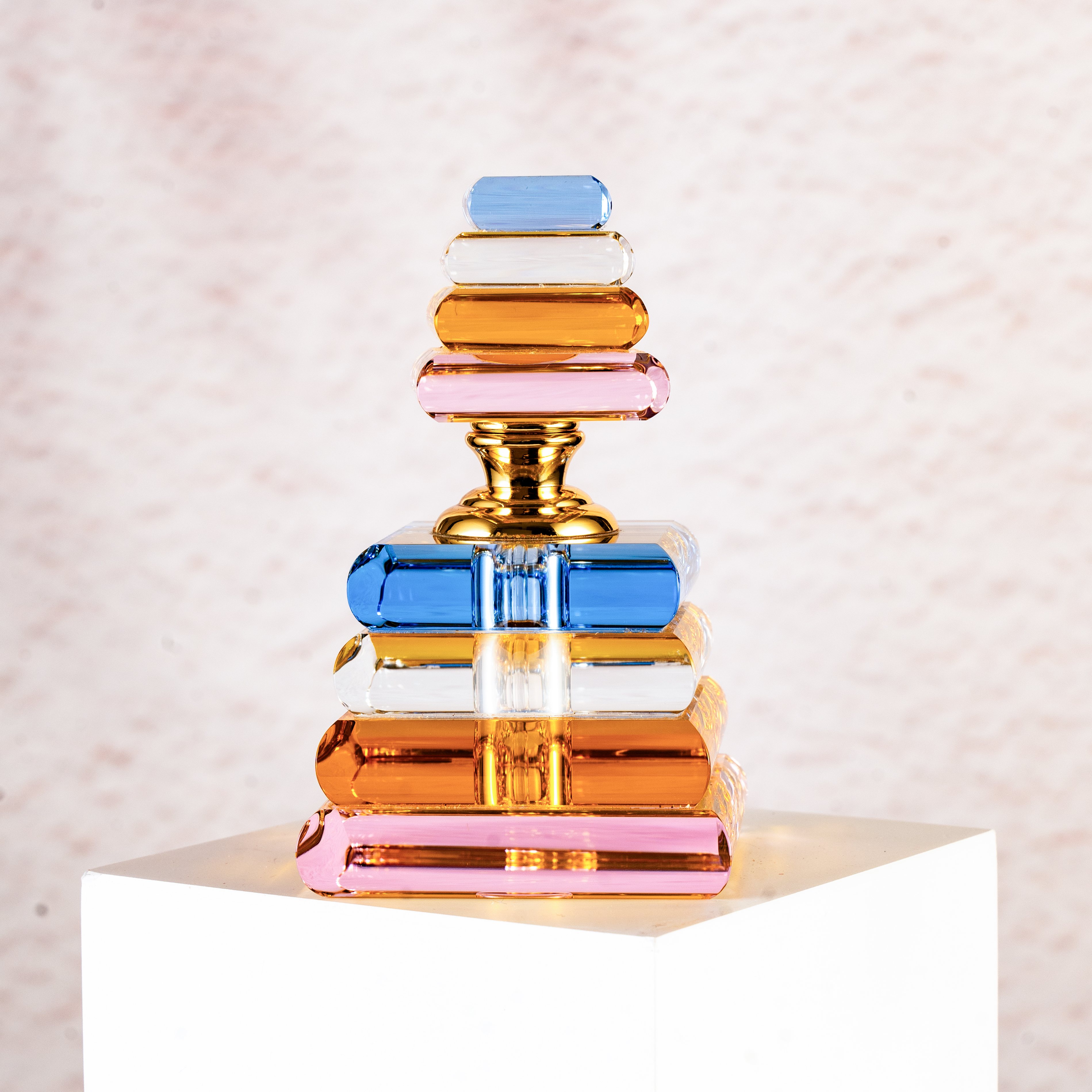 SmallBridge Crystal New Product Color Splicing perfume Bottle Essential Oil Bottle Empty Bottle Gift giving High end Product