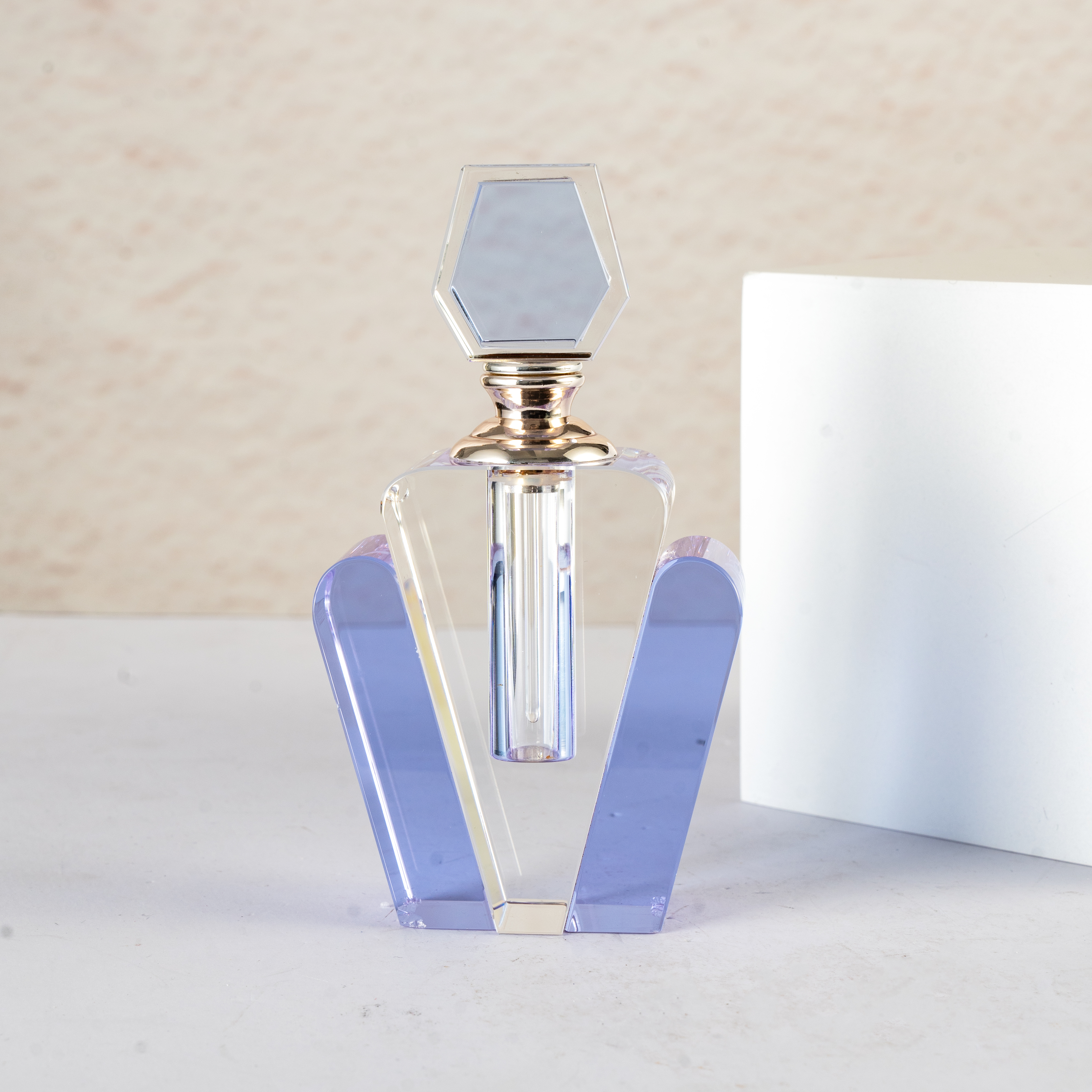 SmallBridge Crystal new product transparent and purple perfume bottle can be customized perfume bottle essential oil bottle empty bottle gift high-end product