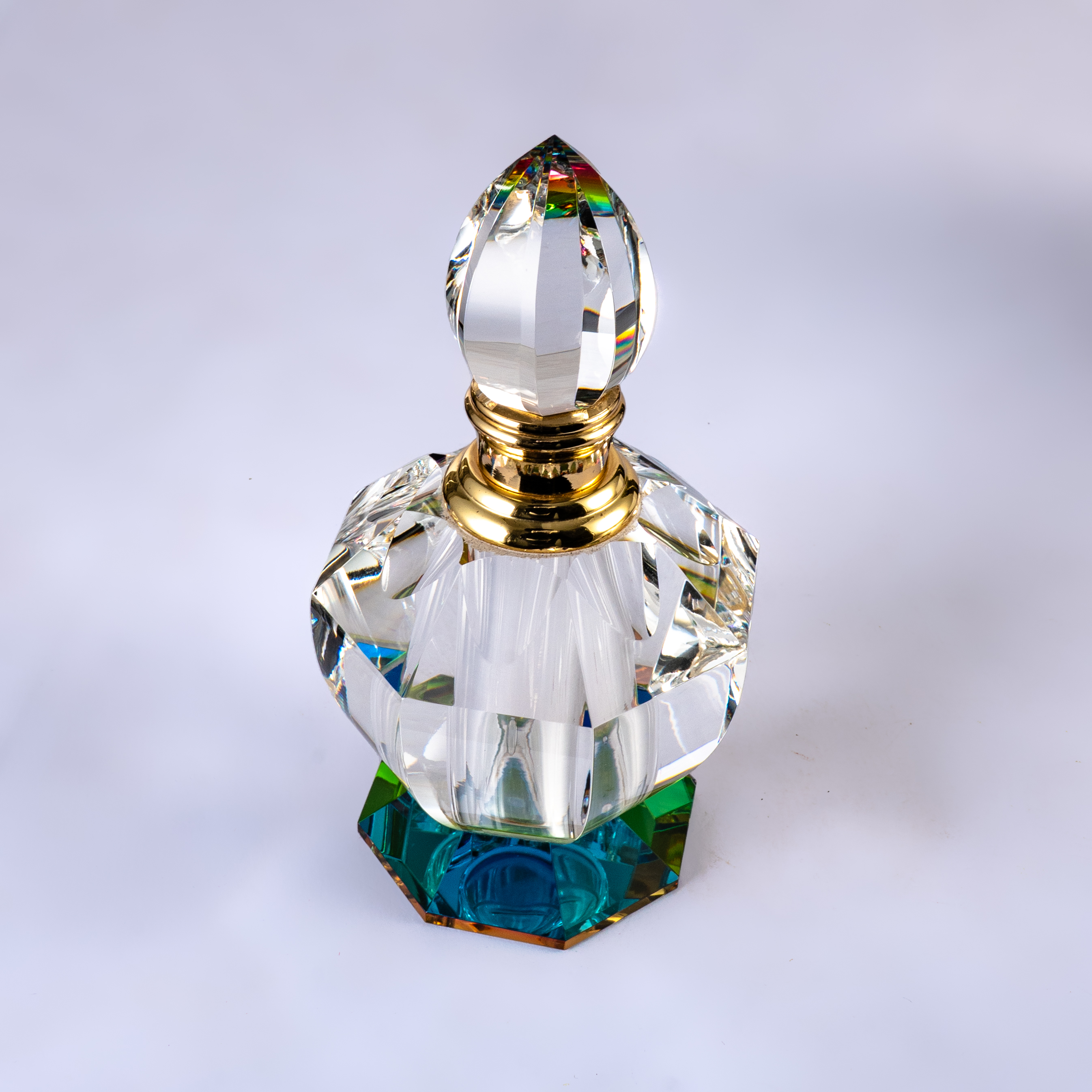 SmallBridge Luxury Crystal hajukattilainen maassa Transparent Color Plating Advanced Essential Oil hajukattilainen putoamisputken kanssa sopii henkilökohtaista käyttöä varten