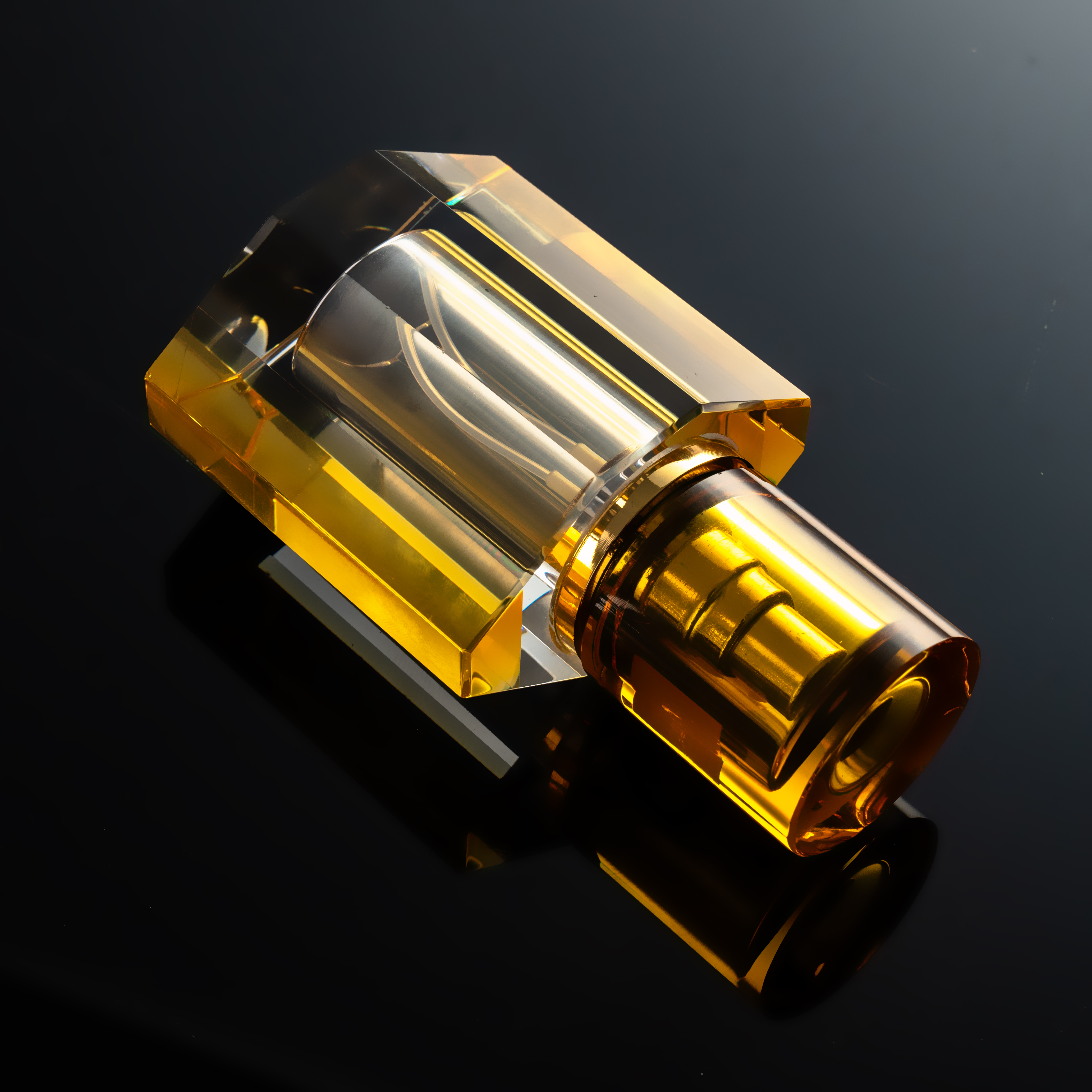 SmallBridge Luxury Crystal perfume Bottle Wholesale Gold Premium Essential Oil perfume Bottle with Drip Stick for Personal Use