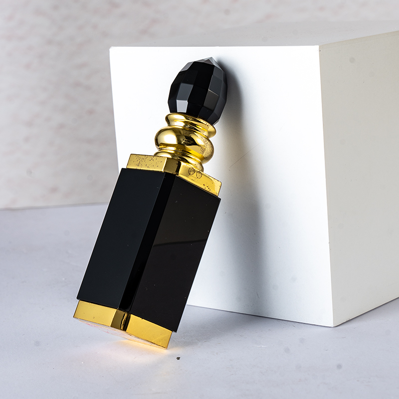 SmallBridge high-quality glass crystal perfume bottle wholesale black high-grade bottle body 154g essential oil bottle liquid bottle as a gift for friends