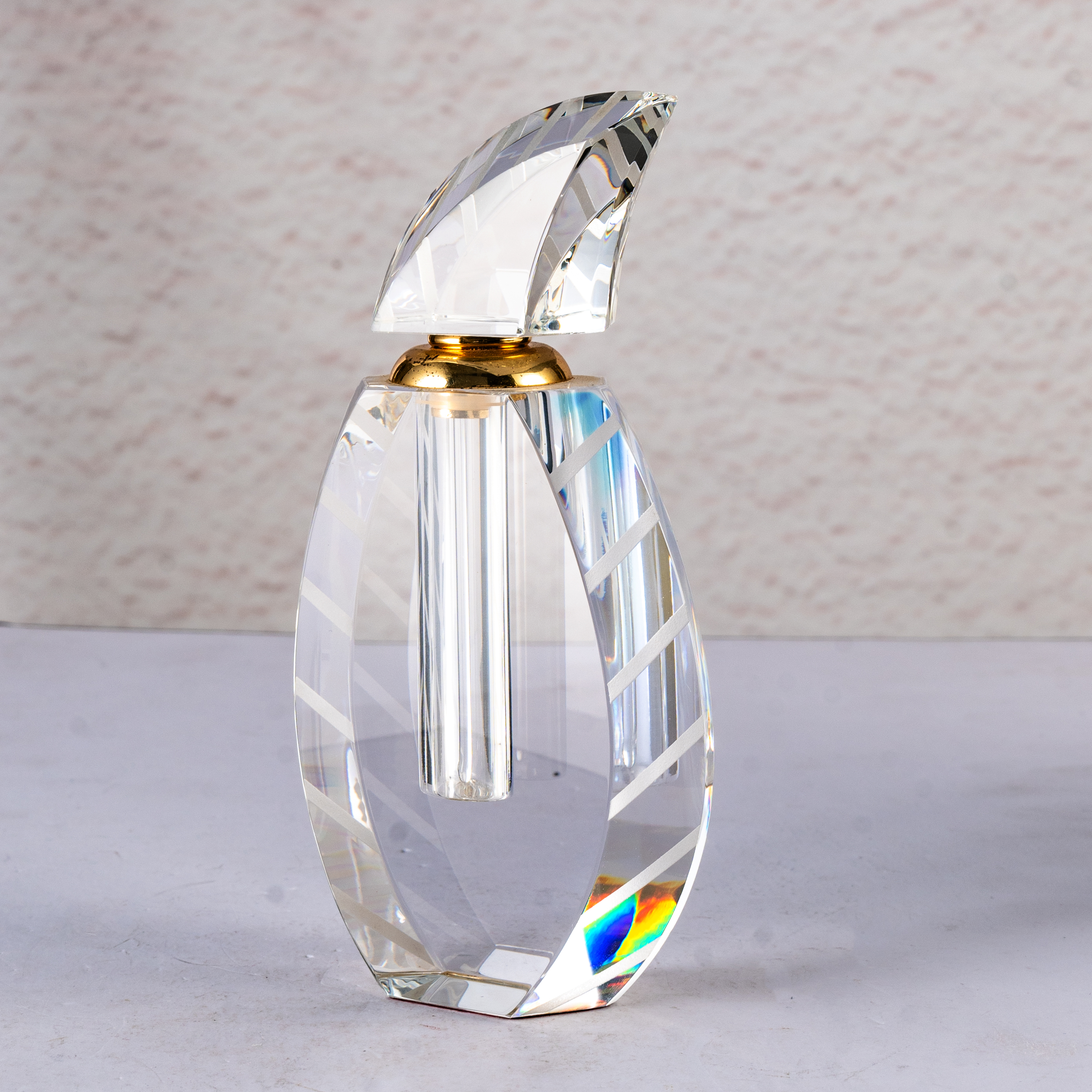 Smallbridge New Design Wholesale Transparent perfume Bottle Sailboat shaped Essential Oil Bottle Liquid Bottle 411g Capacity 12ml