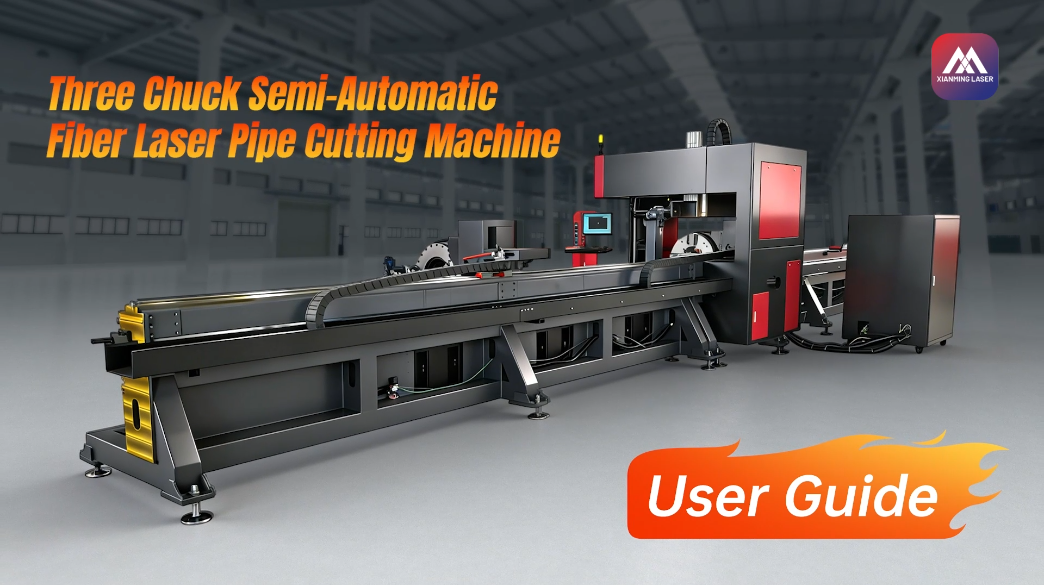 3-Chuck Bevel Tube Laser Cutting Machine | Full Demo & Step-by-Step Tutorial