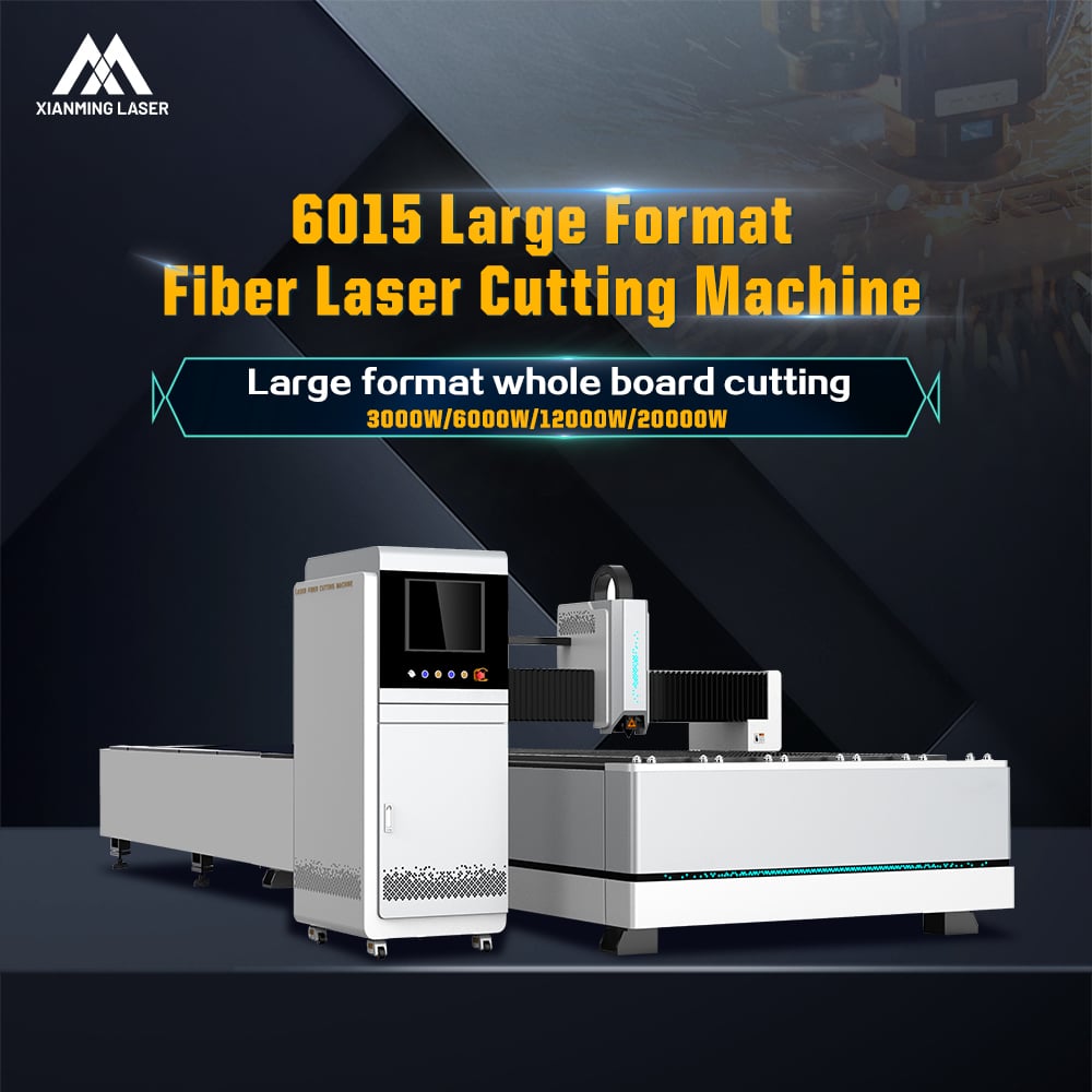 Fast Precise High Efficiency Durable 6015 Large Format Fiber Laser Cutting Machine for Metal Sheets Plates Tubes