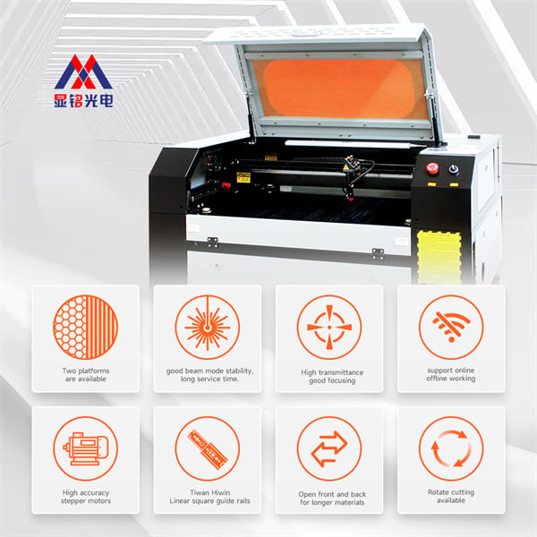 High Quality and Precision 5070 CO2 Laser Cutting and Engraving Machine for leather acrylic