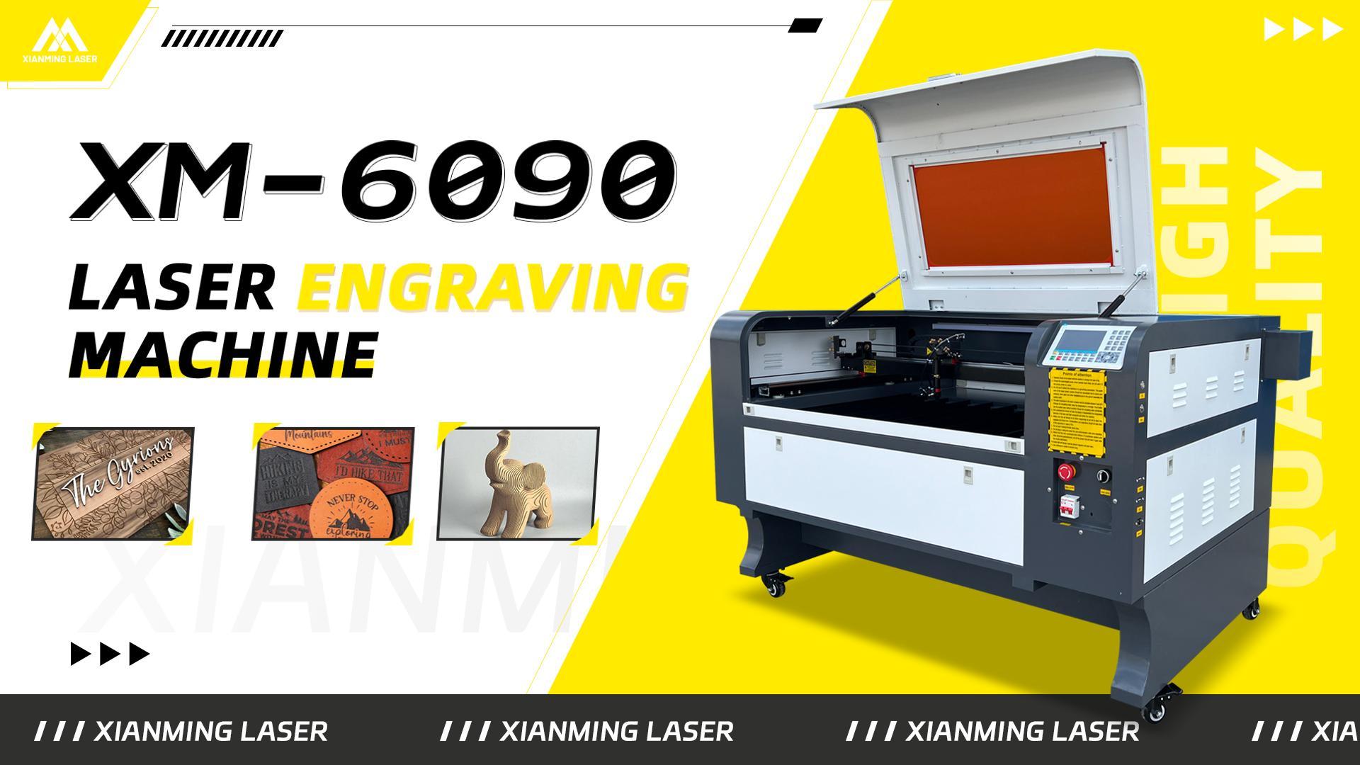 Nouveau Design Facile à Utiliser 6090 9060 Machine de Découpe au Laser Co2 pour Acrylique Cuir Bois