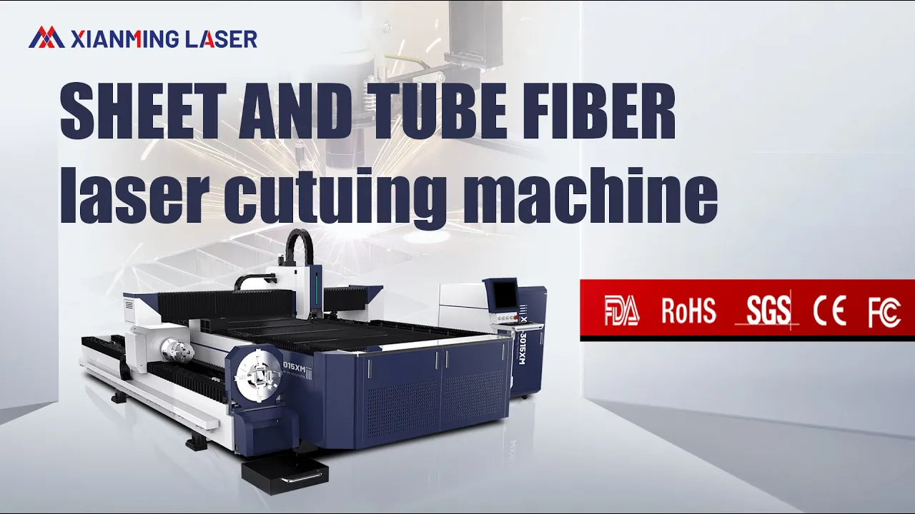 Plate And Pipe Fiber Laser Cutting Machine Product display video