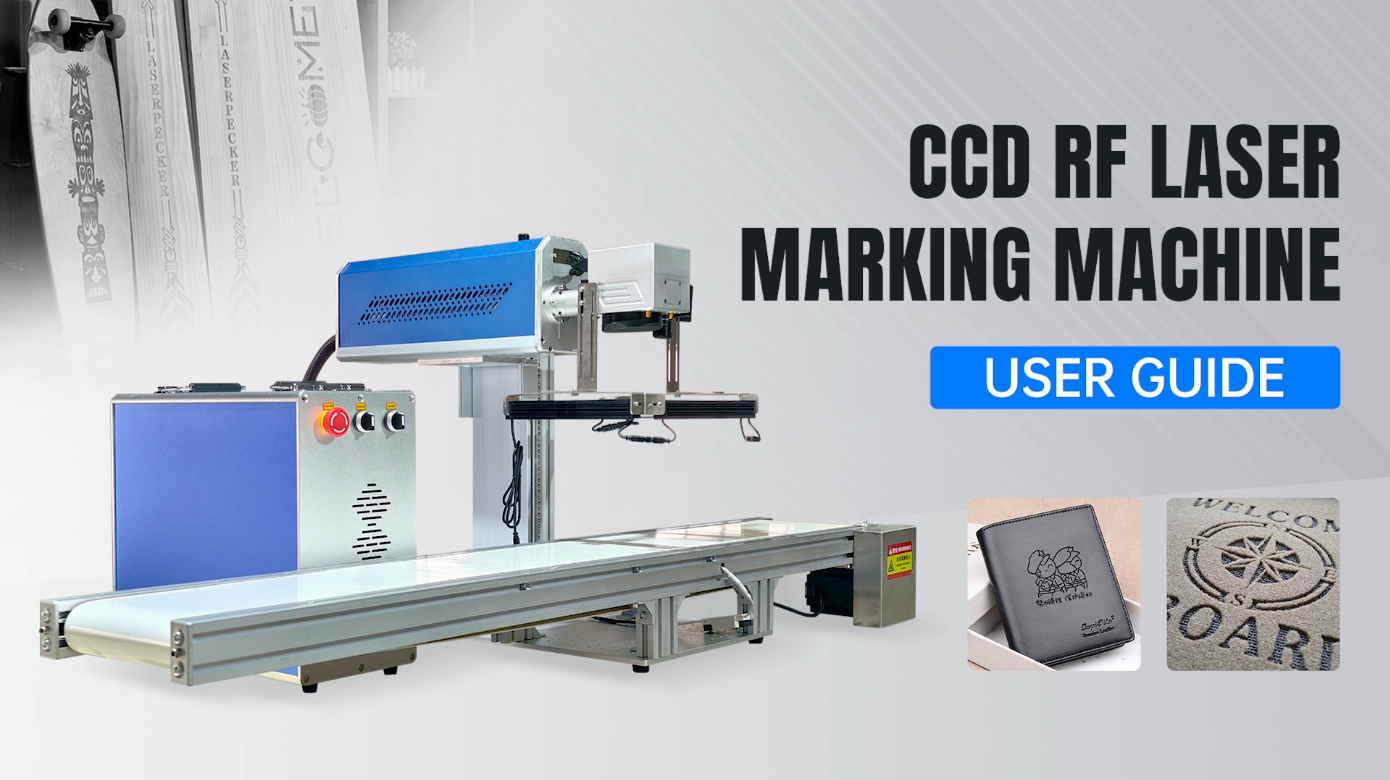 RF Laser Marking Machine with CCD Vision & Conveyor | Full Tutorial