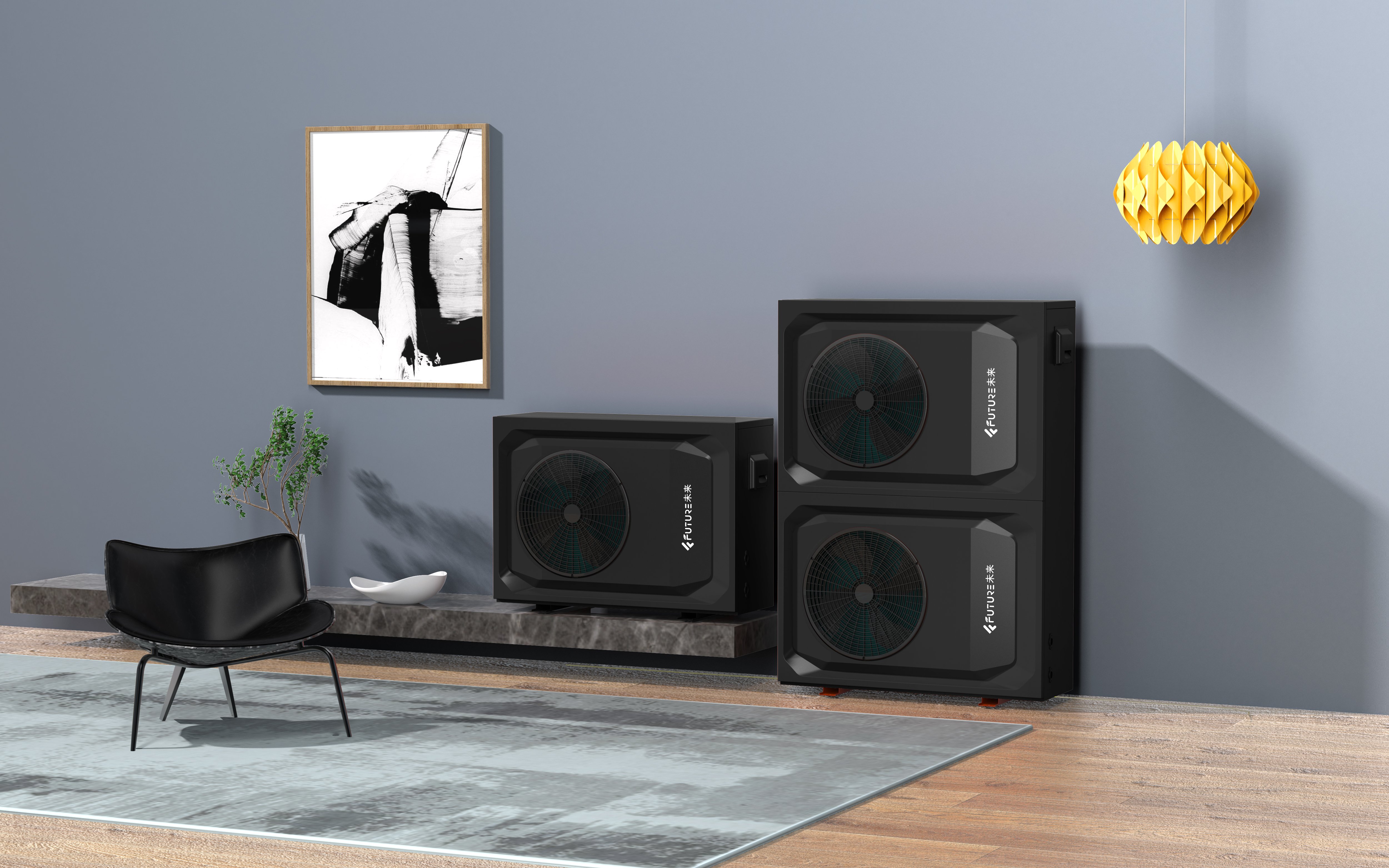 FAB of R290 heat pump (cooling/heating/hot water)