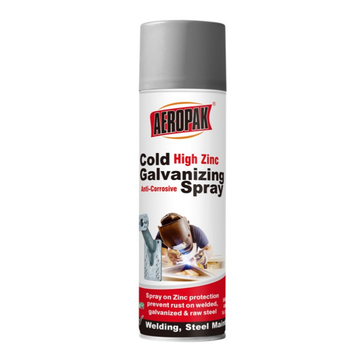 AEROPAK Cold High Zinc Galvanizing Spray Anti-rust Zinc Spray Paint Cold Galvanizing Compound Spray    