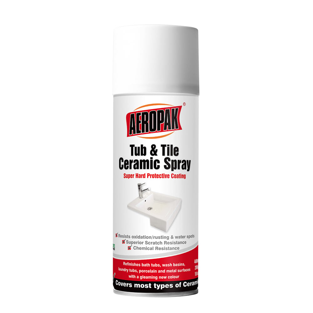 AEROPAK Tub & Tile Ceramic Spray Refinishing Paint Repair Bathtub Coating