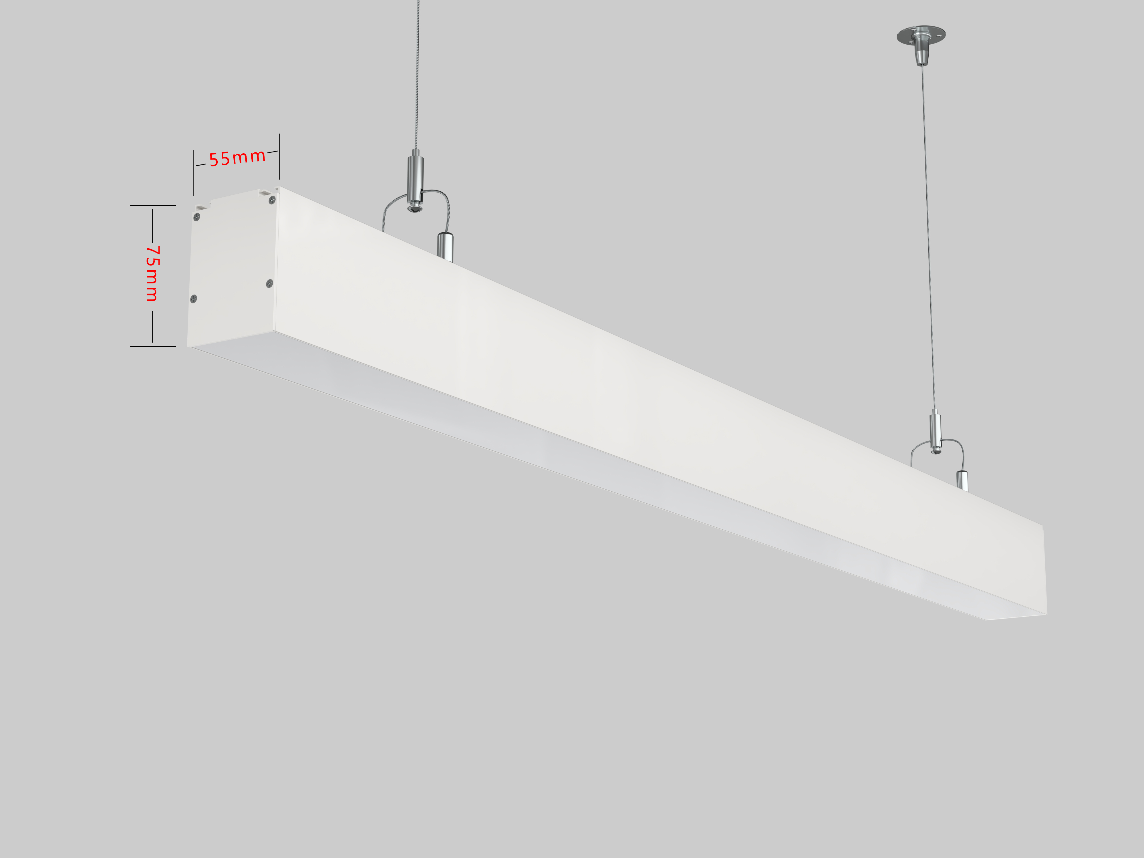 Luce lineare a LED sospesa