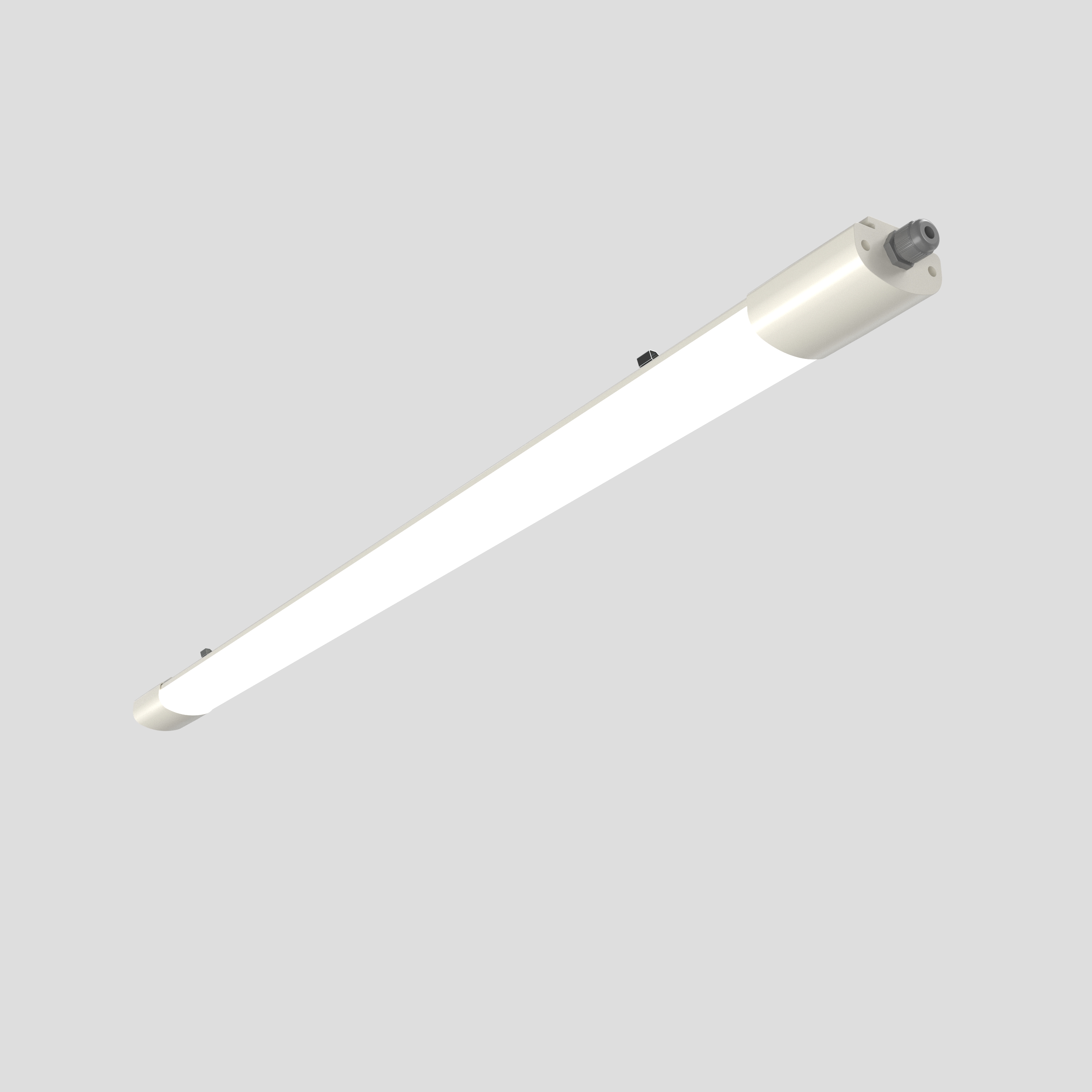 Linkable Cabinet Light for Garage, Kitchen, Bathroom, 2ft, 4ft White Color,PC Triproof Light