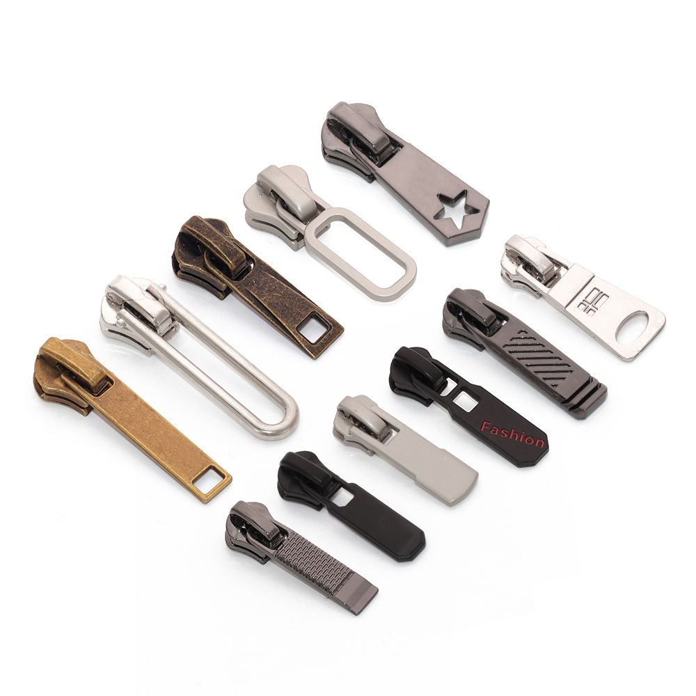 Logo Engraved Zinc Alloy Zipper Pulls