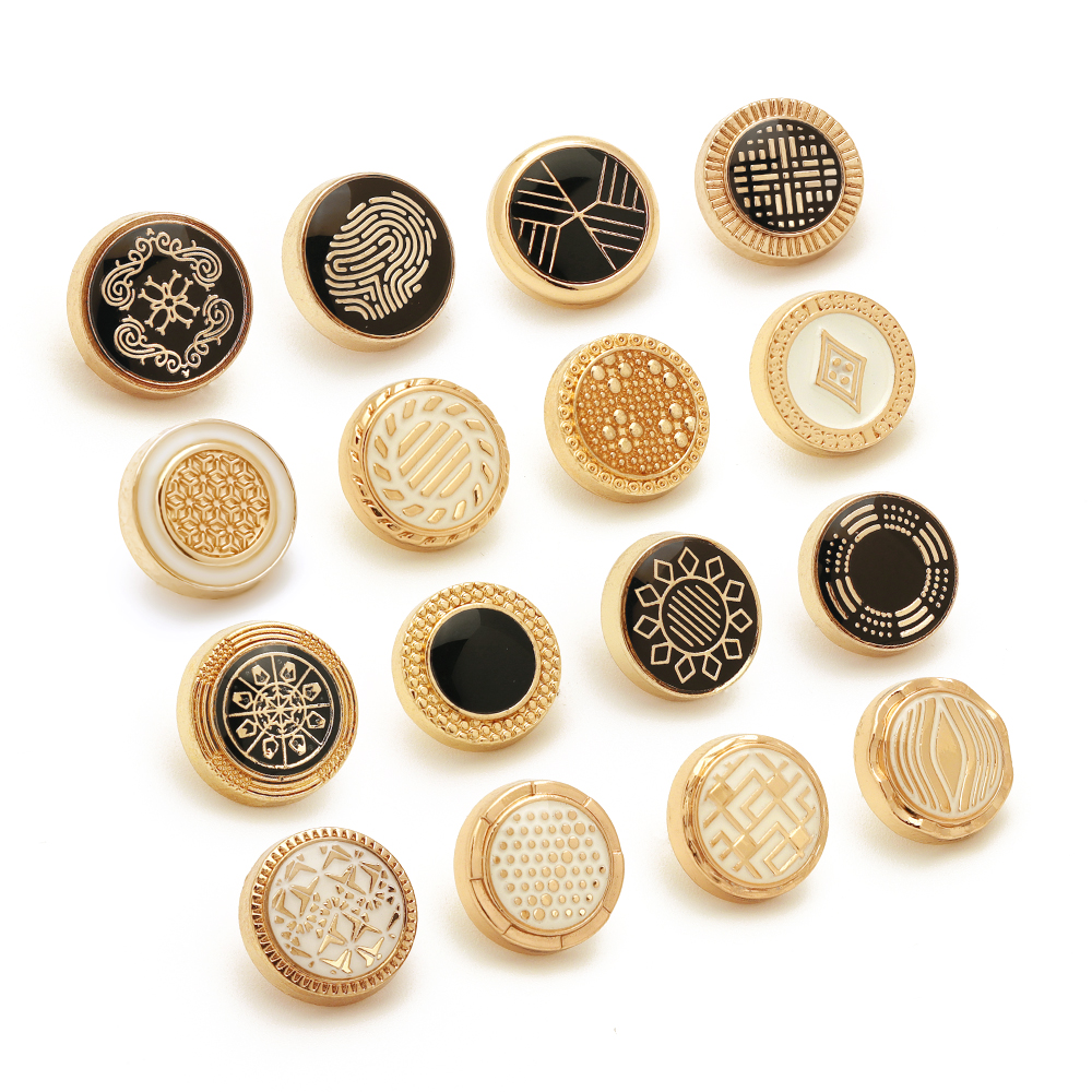 Round Metal Snap Buttons for Dishdasha