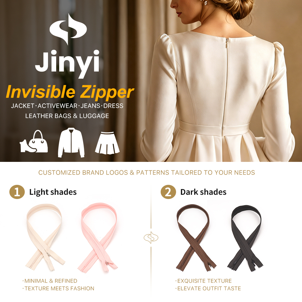 Custom Pastel Nylon Coil Apparel Zippers